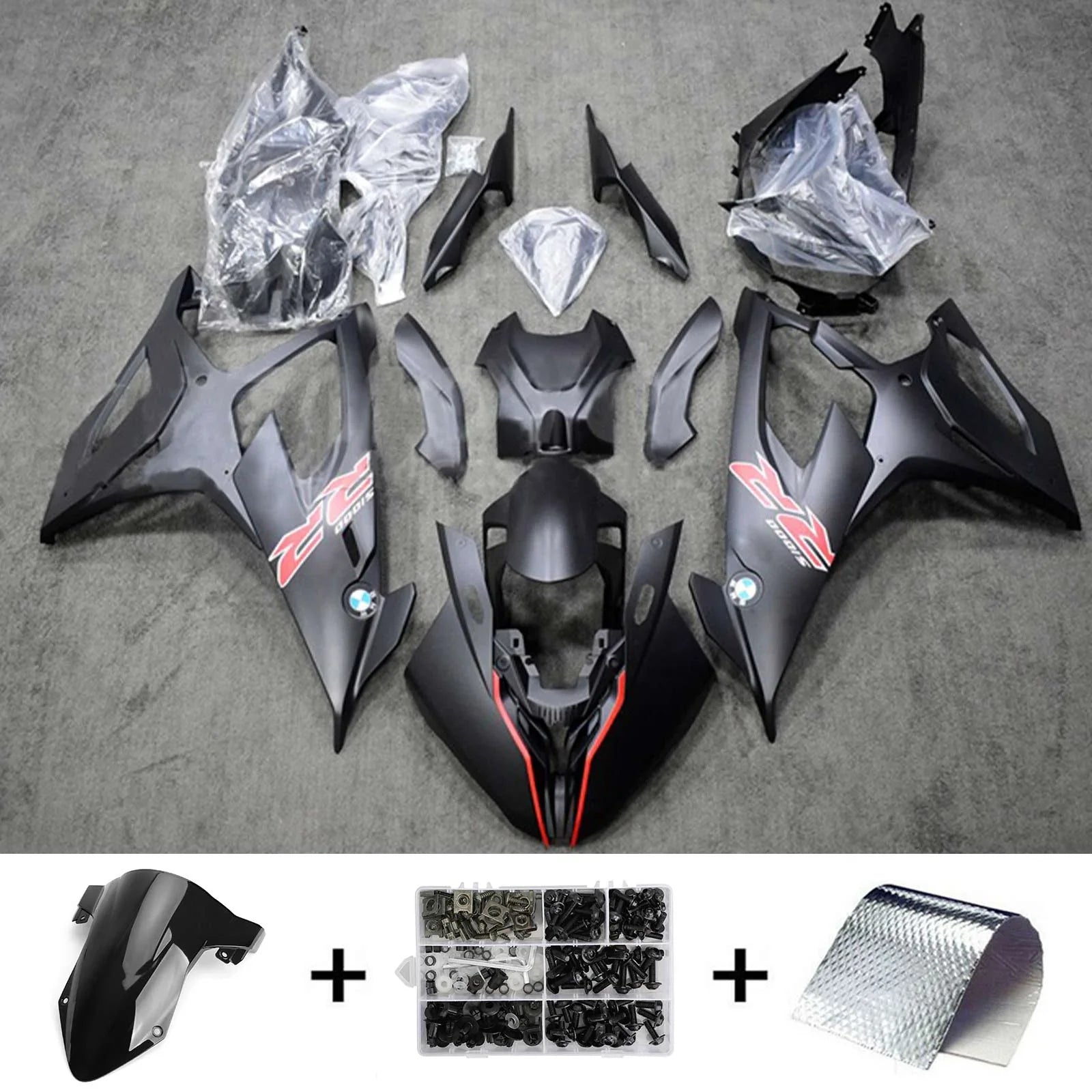 Kit de carenado Amotopart para BMW S1000RR 2019-2022 Genérico