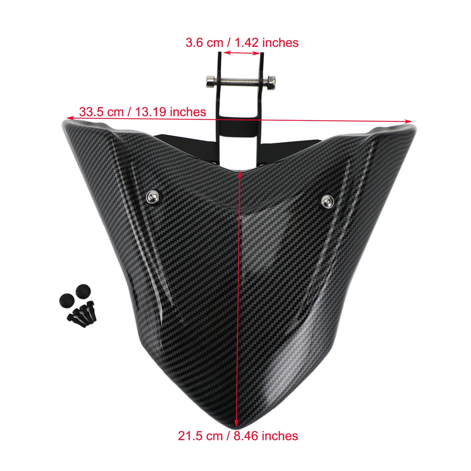 Przedłużenie dzioba przedniego błotnika ABS Carbon dla Yamaha Tenere 700 2019-2020 Generic