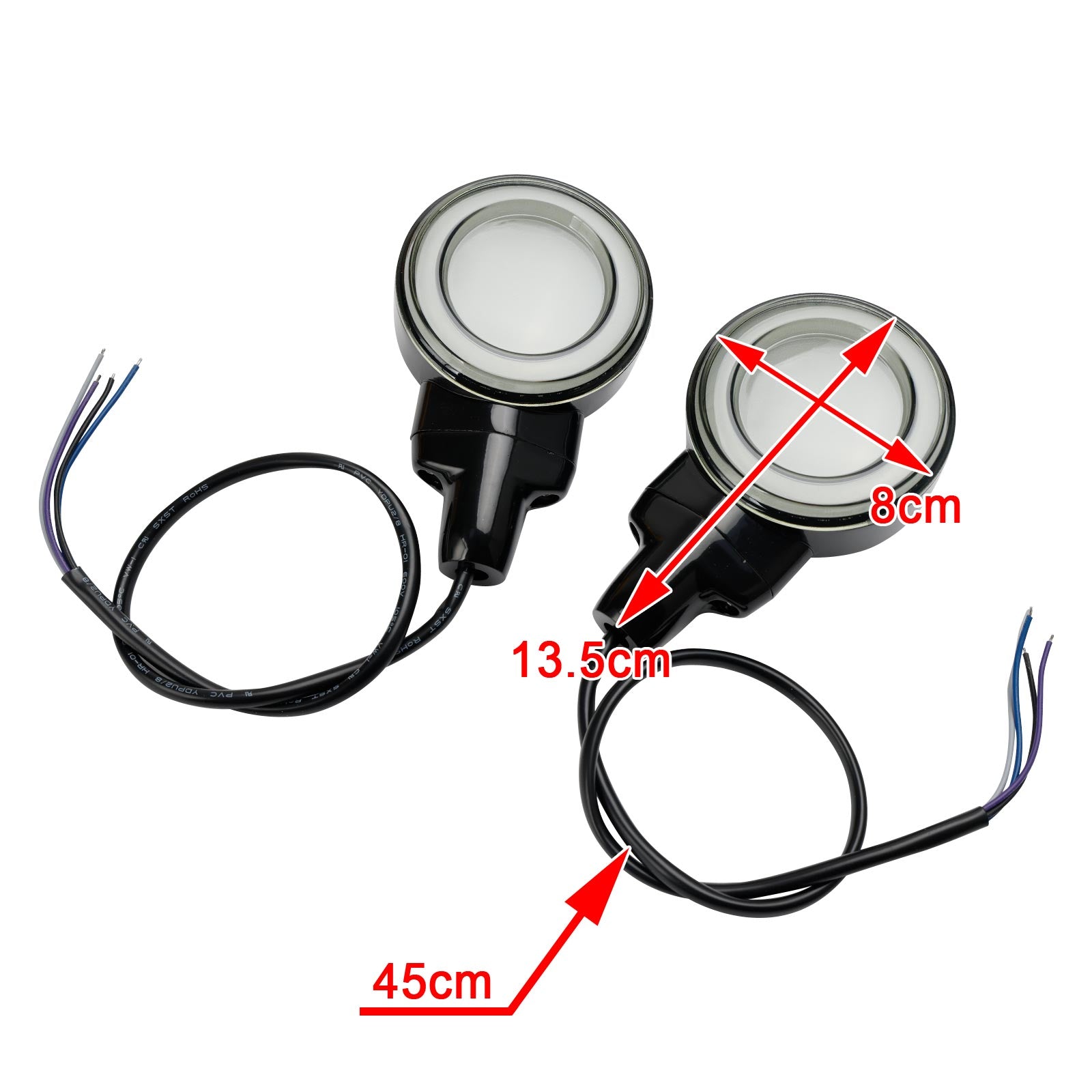 Flashing Front LED Flat do Heritage Softail Classic Touring 99-23