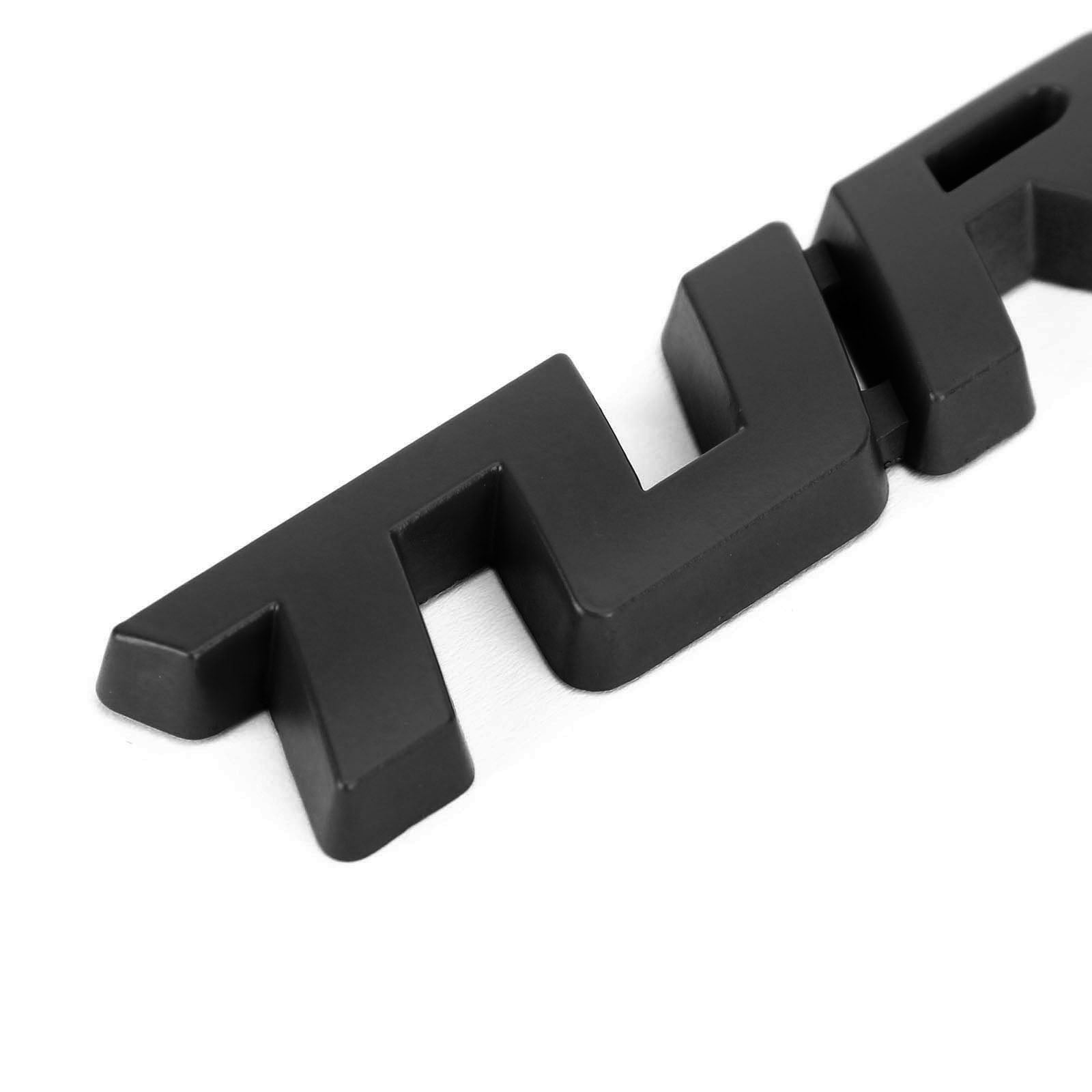 3D Metal Turbo Logo Emblema Emblema Insignia Pegatina Tronco de troncal Calcomanía de plata genérica