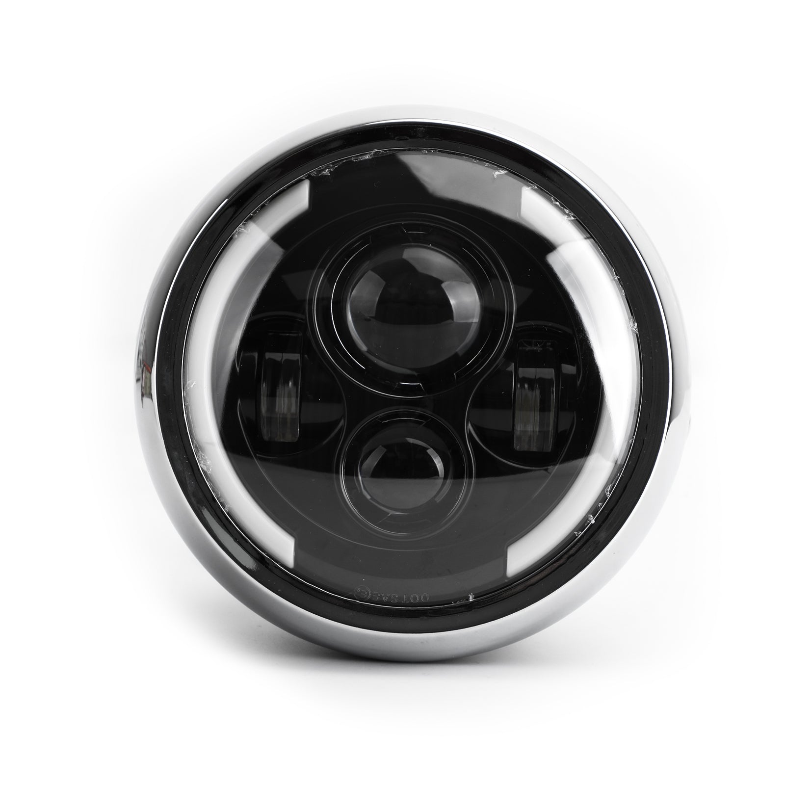 7" Faro LED Hi/Lo DRL da pollici nero rotondo per Softail Slim FLS S FLSS 2012-2017