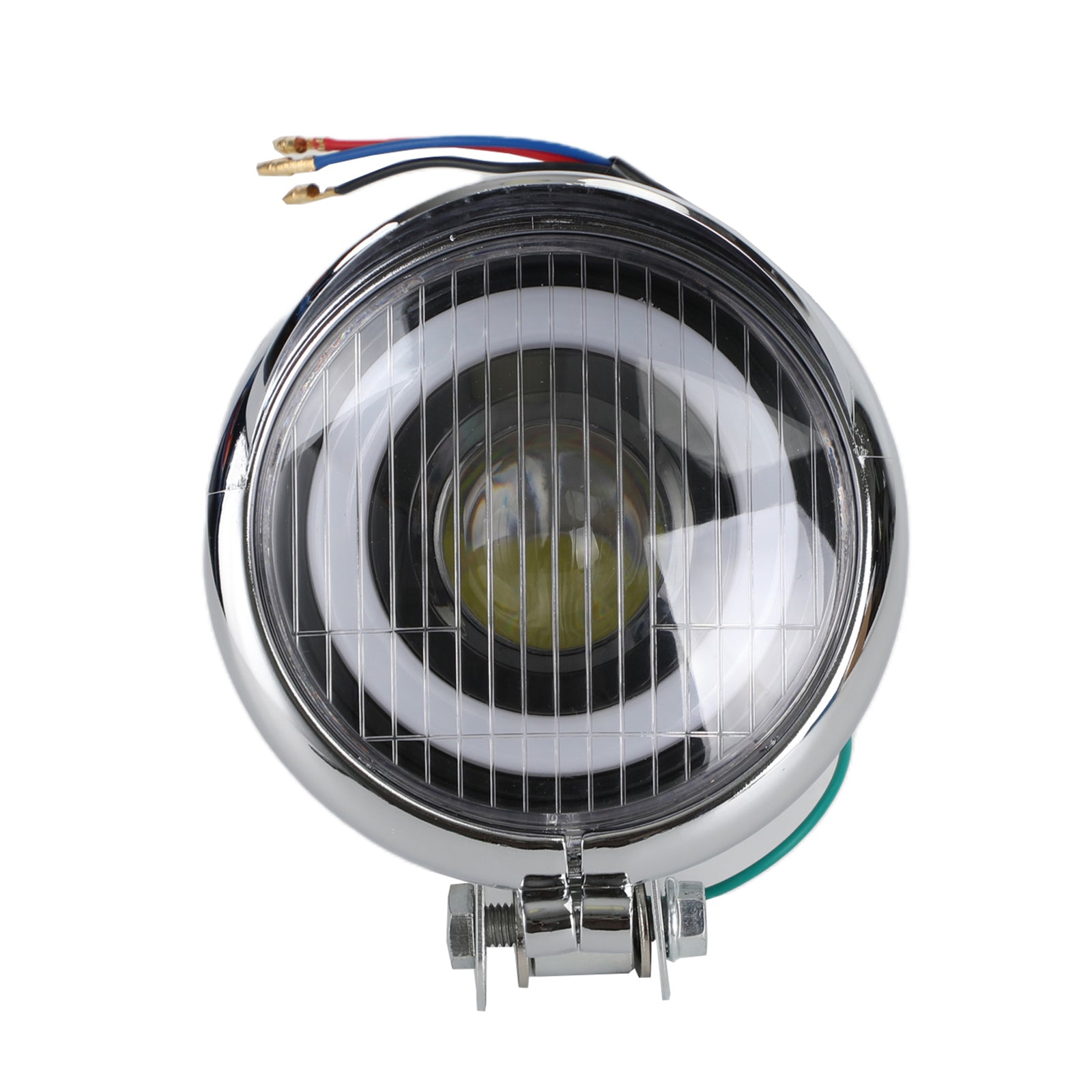 5-calowy reflektor motocyklowy Chrome efekt aureoli DRL do niestandardowego roweru typu Generic Cafe Racer