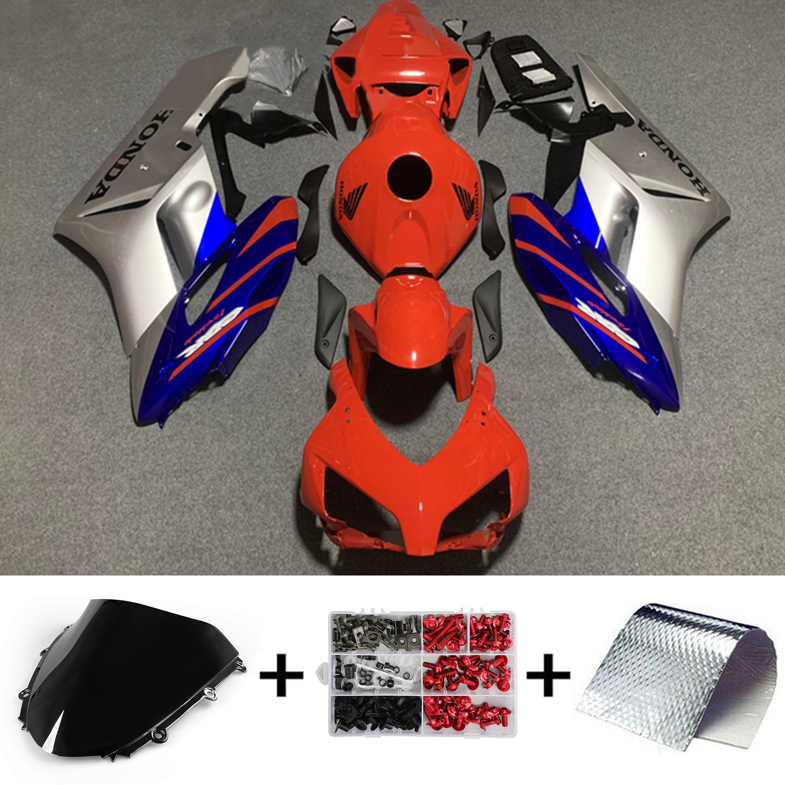 Amotopart Honda CBR1000RR 2004-2005 Kit Carroserie Plastic Abs