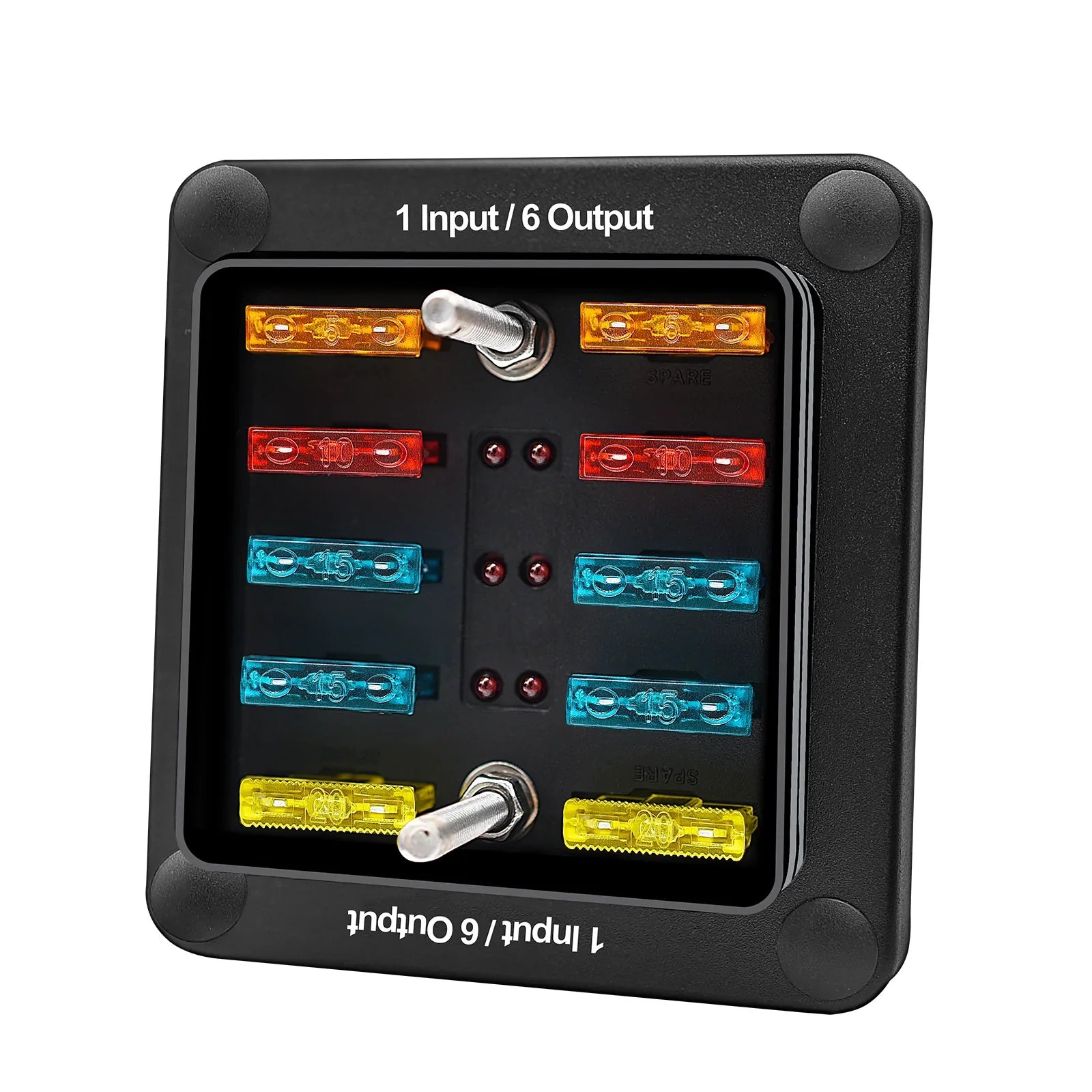 Support de bloc de boîte à fusibles à lame 6 voies/12 voies ATO ATC pour bateau marin de voiture étanche