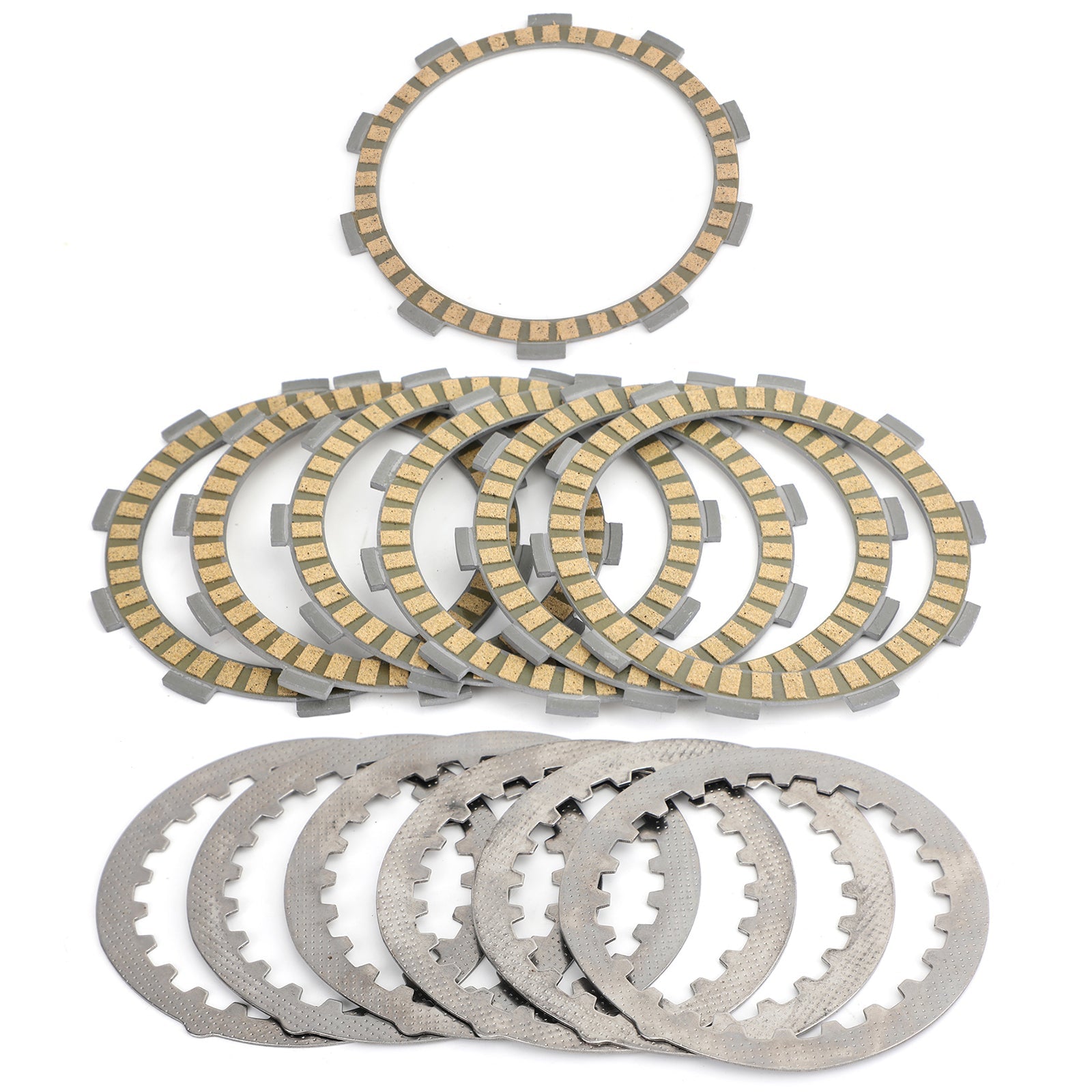 Stalowy zestaw sprzęgła i tarcze cierne do Yamaha DT SDR TDR TZR 125 200 1988-2007 Generic