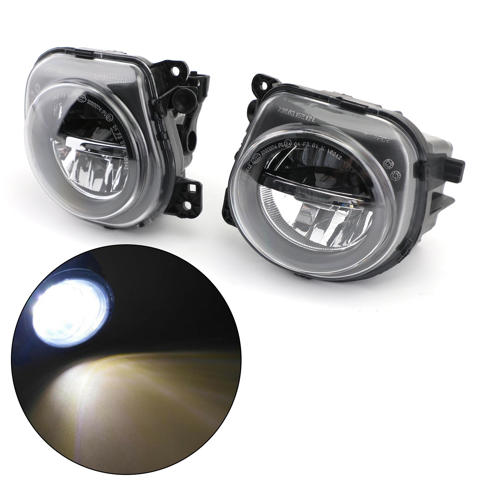 Par de luces antiniebla LED delanteras LH+RH para BMW Serie 5 F10 F07 LCI CT Generic