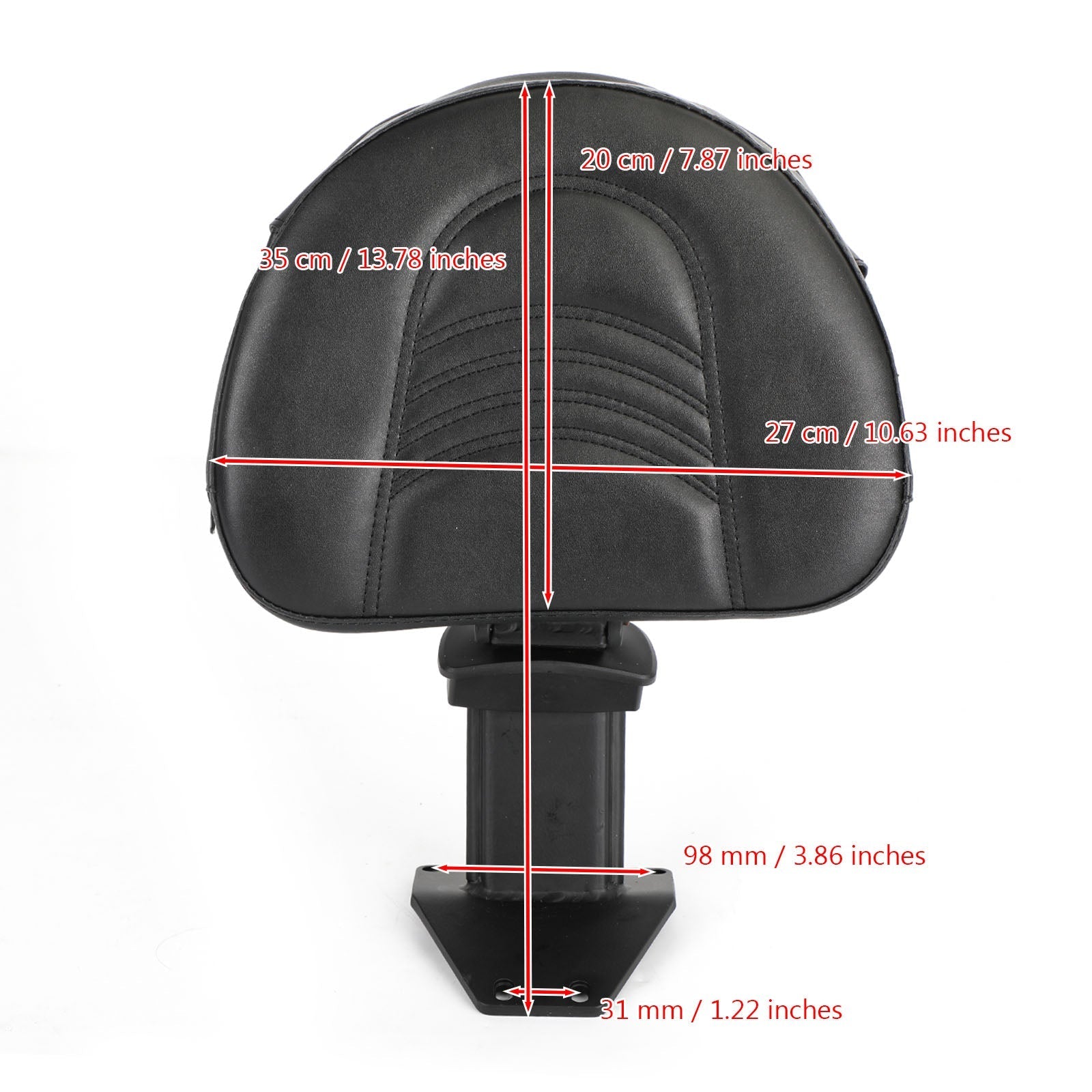 Respaldo del conductor negro para Honda Goldwing 1800 GL1800 2018-2020 genérico