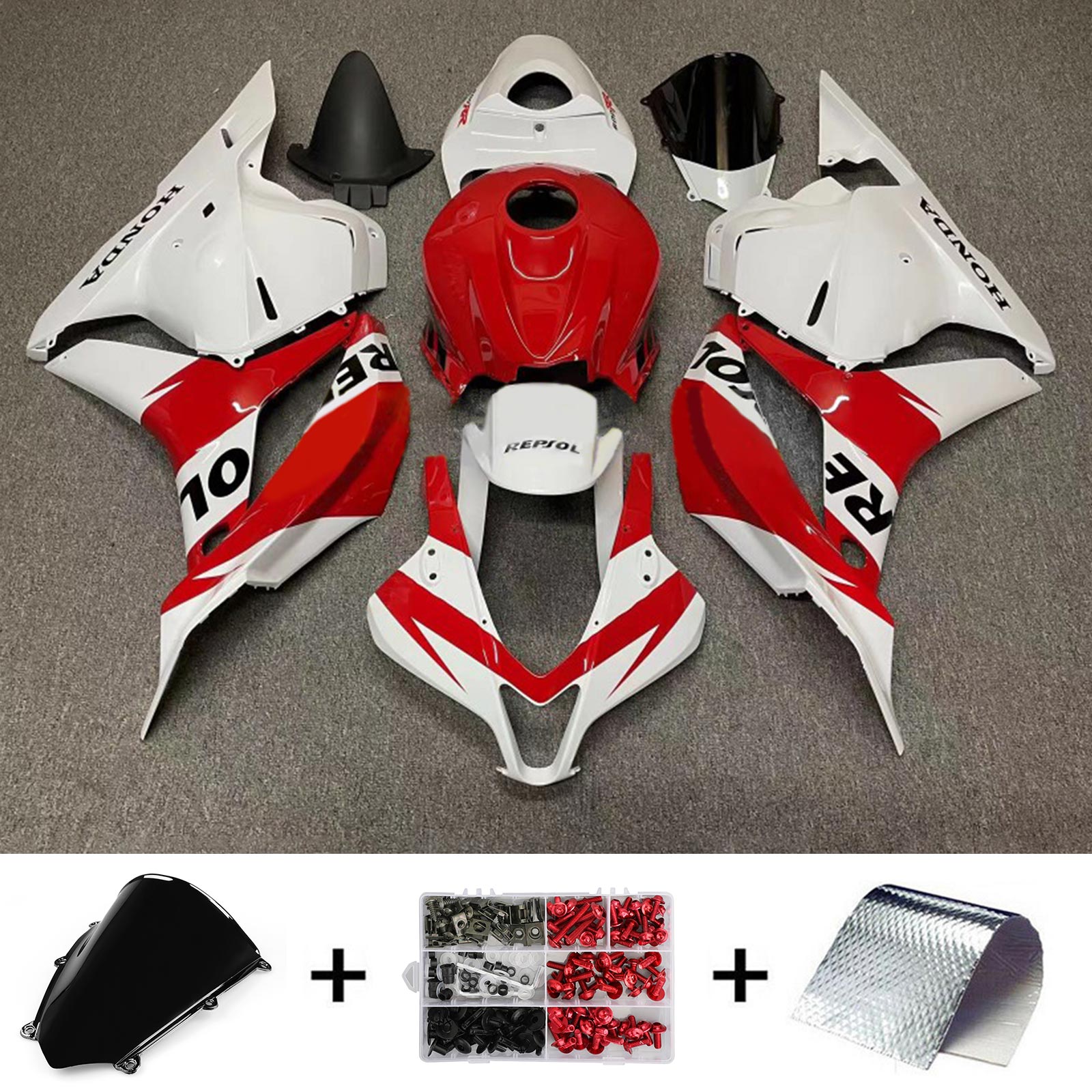 Amotopart Honda CBR600RR 2007-2008 F5 ABS muovinen korin suojasarja