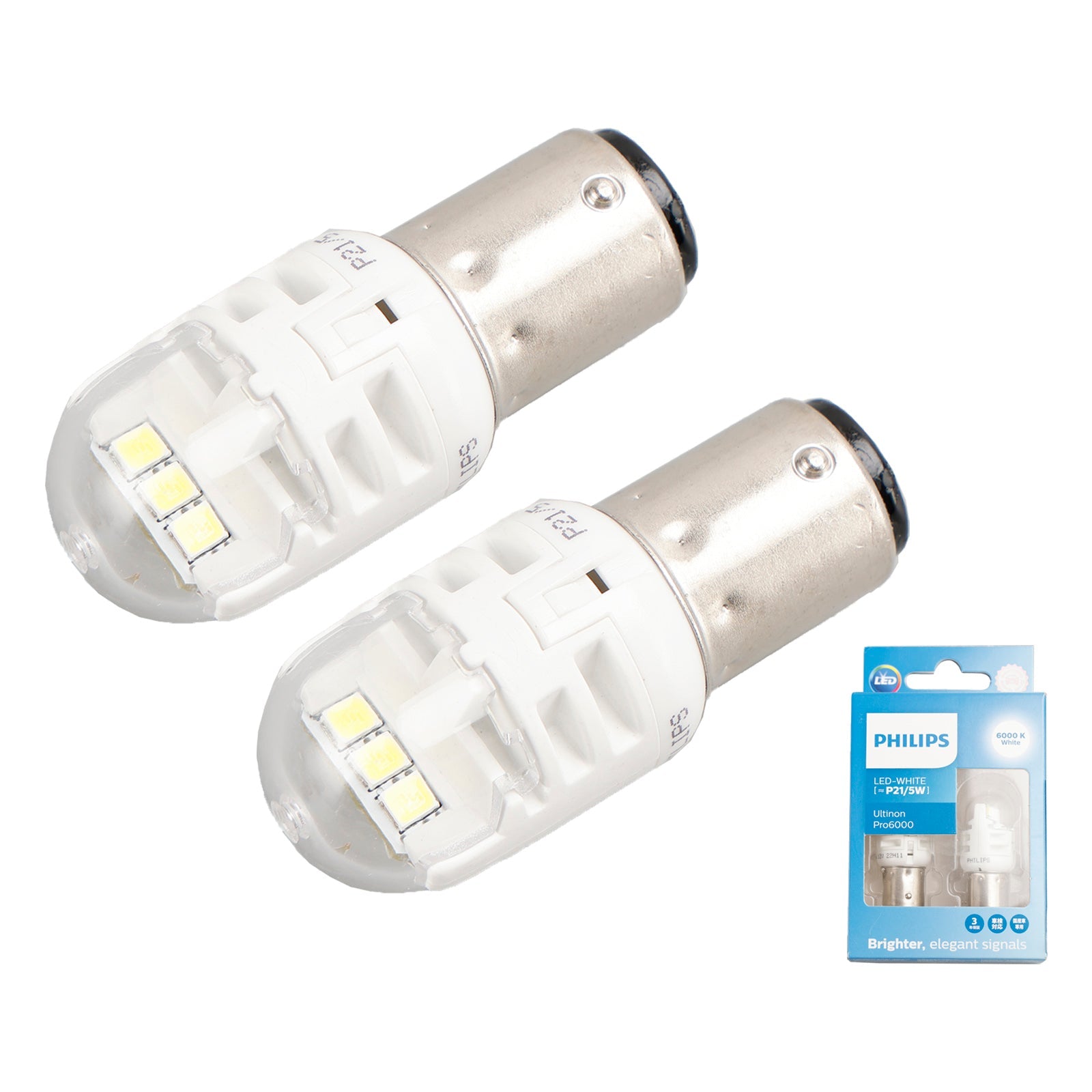 Para Philips 11499CU60X2 Ultinon Pro6000 LED-BLANCO P21/5W 6000K 250/50lm