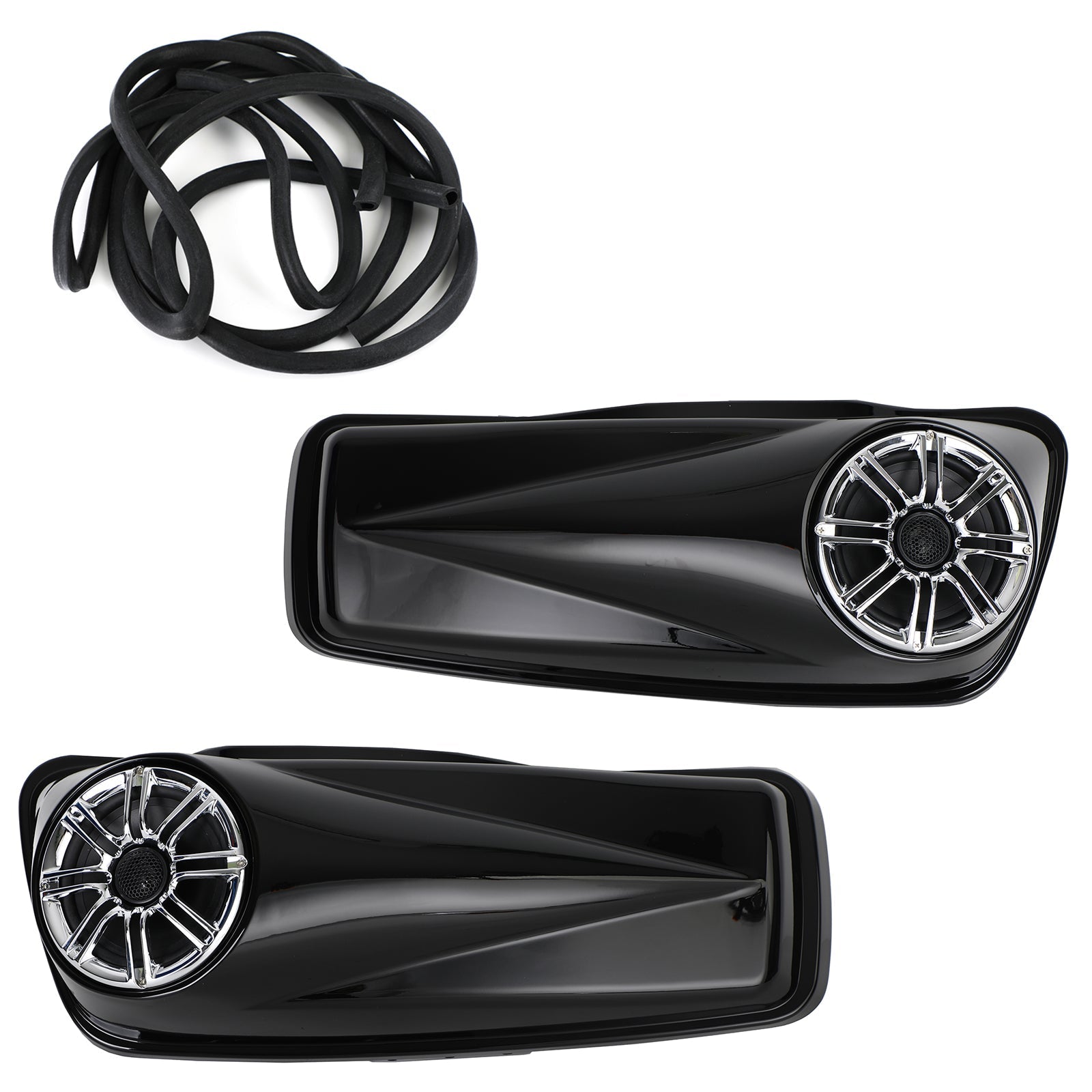 Couvercles de sacoche TRIPLE 6.5 avec haut-parleur pour Harley Touring Electra Glide 2014-2020 Generic