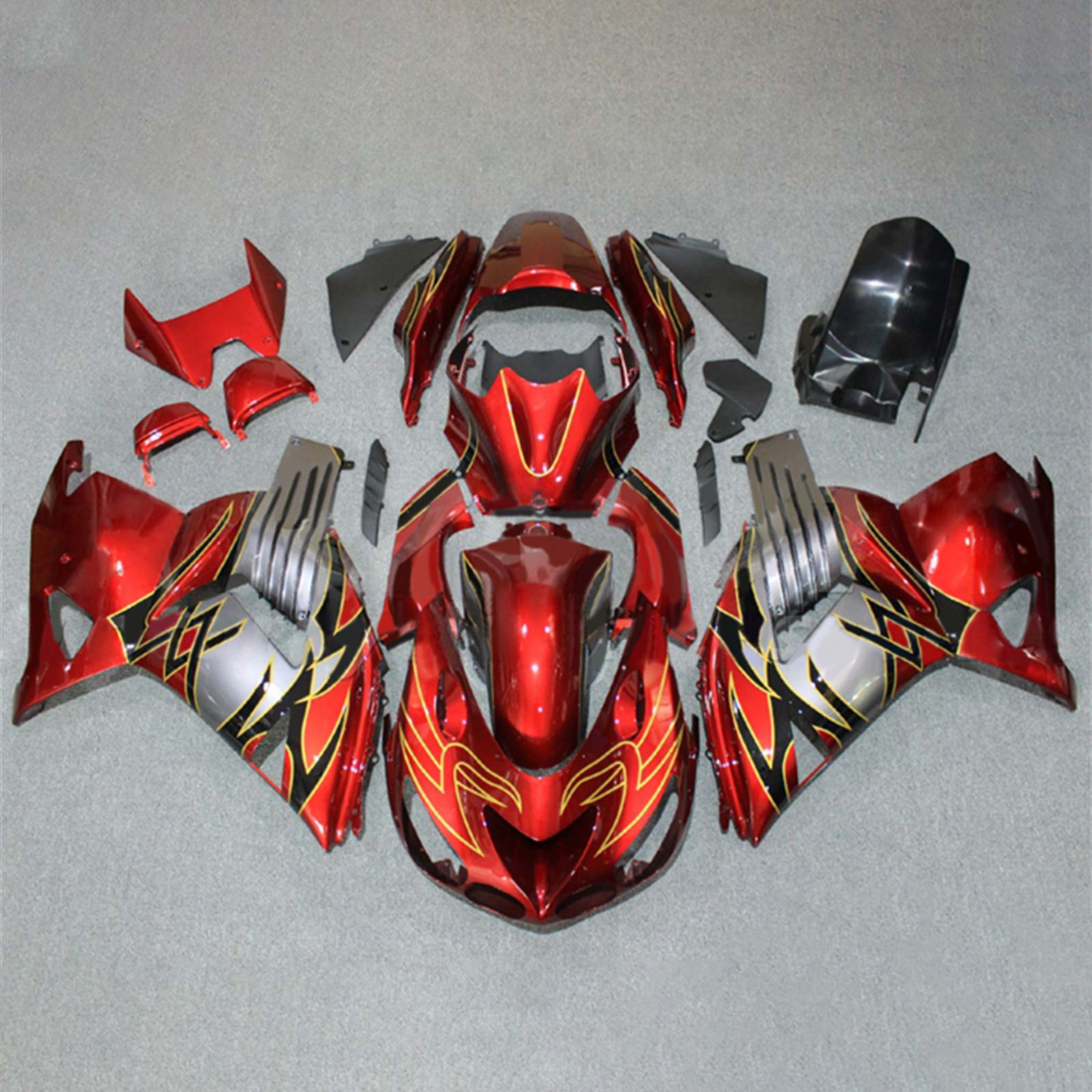 Amotopart Kawasaki ZX14R 2006-2011 ABS kunststof carrosseriekuipset