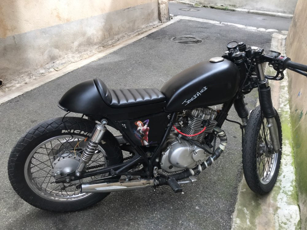 Universal Cafe Racer Seat Retro Vintage Cushion Scrambler Red Banc Generic