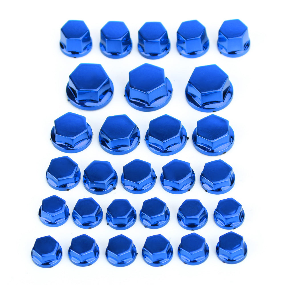 30 pcs abs moto v hexagonski plastični vtični vijak pokriva Boulon Cap Generic Cover
