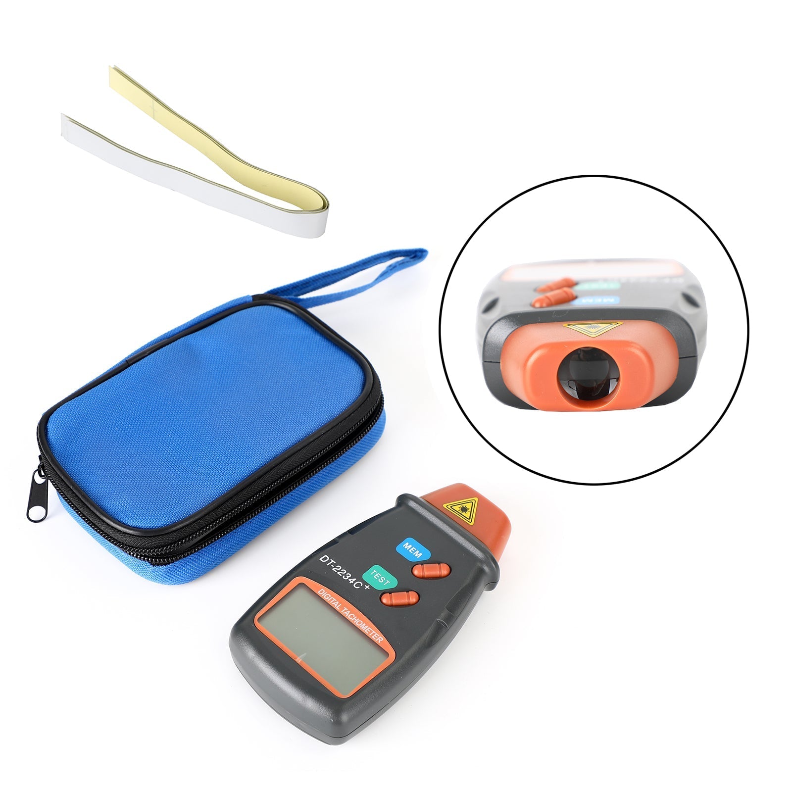 Bezdotykowy cyfrowy obrotomierz laserowy fototachometr RPM Tester przenośny miernik