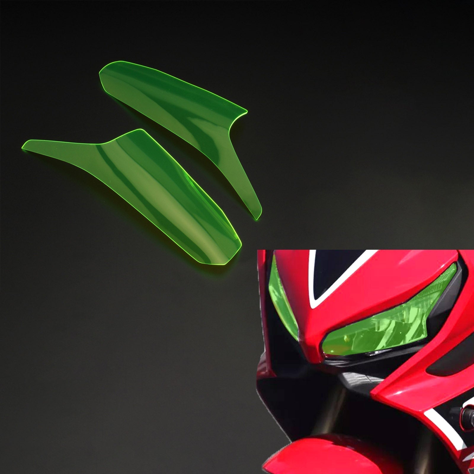 Headlight Lighthouse -objektiivin suojaus, joka sopii Honda CBR650R 2019-2021: lle yleinen savu