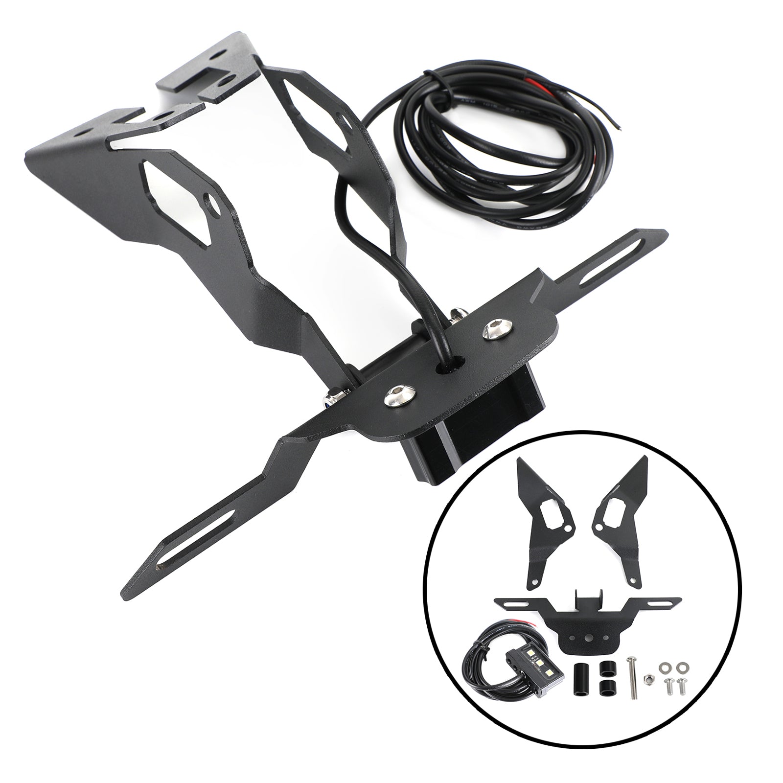 Support de cadre de support de plaque d'immatriculation pour Kawasaki Ninja400 Z400 2018-2020 générique