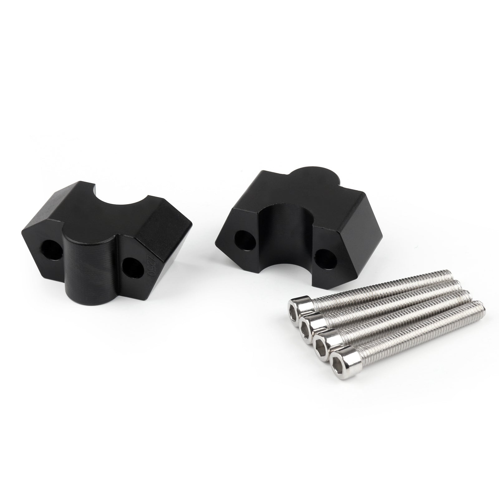 Pinces de montage de guidon de moto en aluminium 7/8 "22mm pour Kawasaki Z250 BLK générique