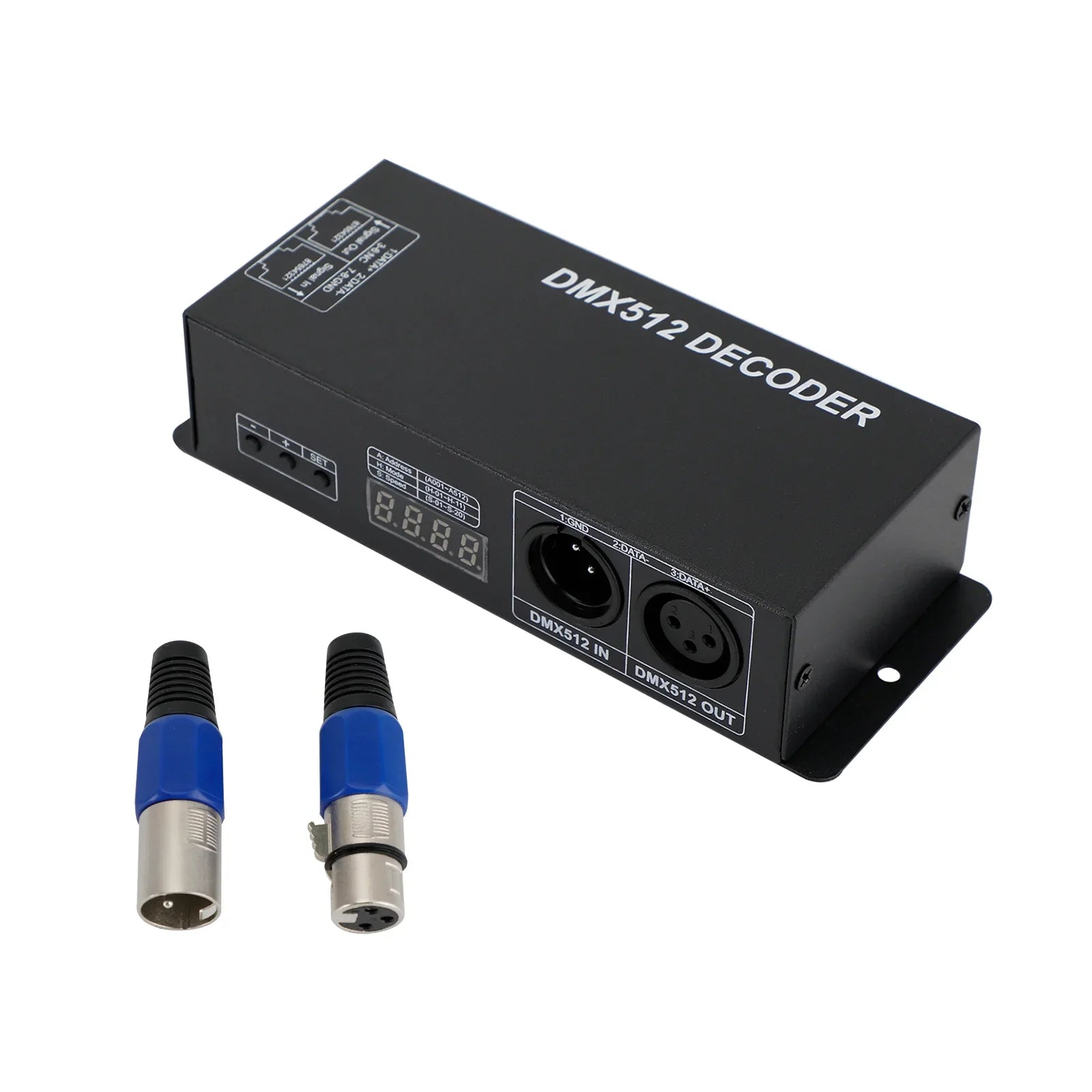 Kontroler LED RGBW DMX 512 Dekoder Ściemniacz 4 kanały 16A 4x4A Światło paskowe