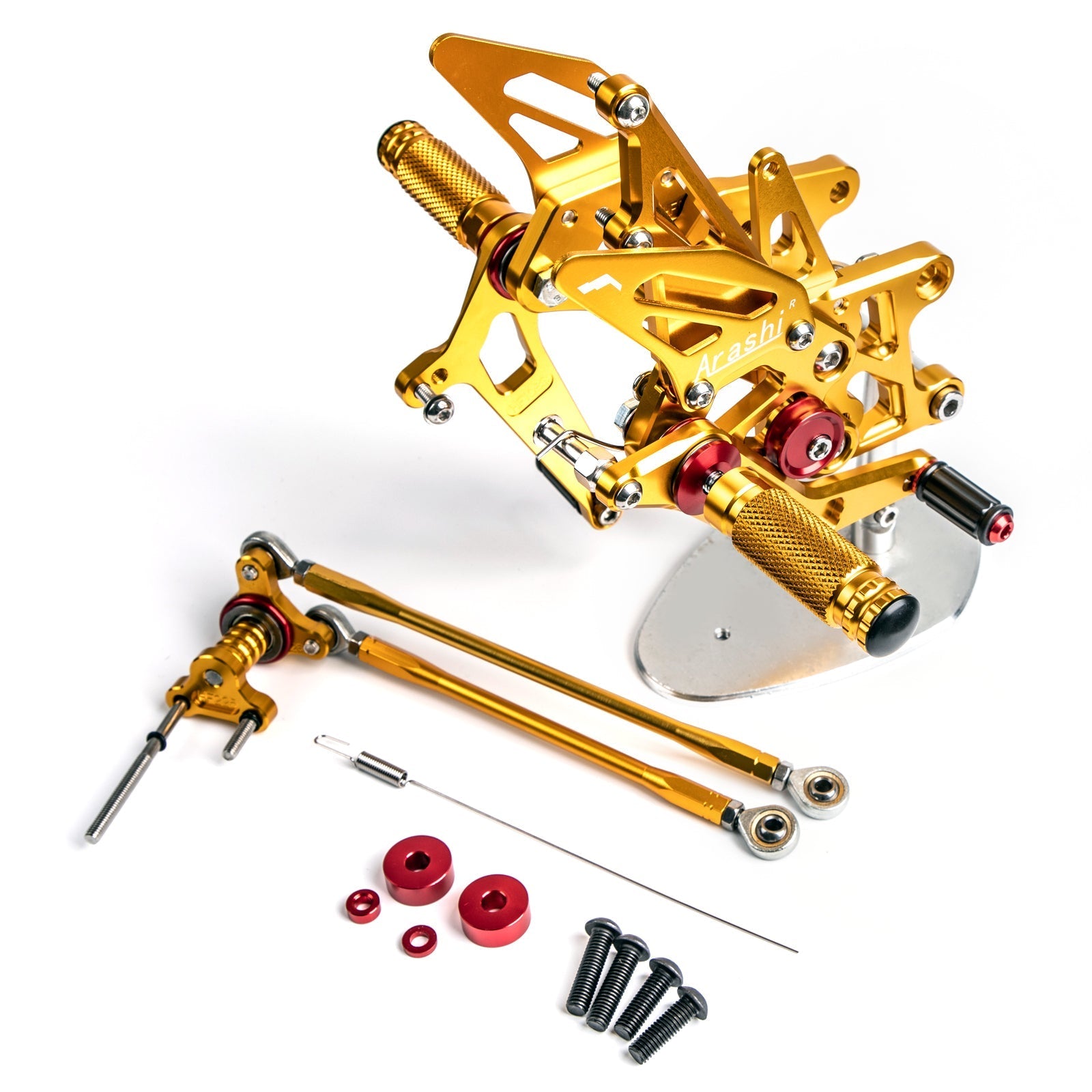 Czarny tylny pedał podnóżka dla Honda CBR600RR ABS 2009-2015 2014 Generic