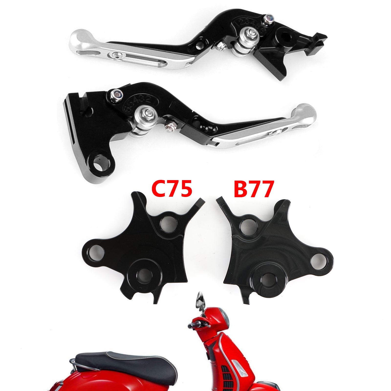 Zavorna ročica dolge motociklistične sklopke, primerna za BMW R1200GS Adventure (LC) 2014-2018 Generic