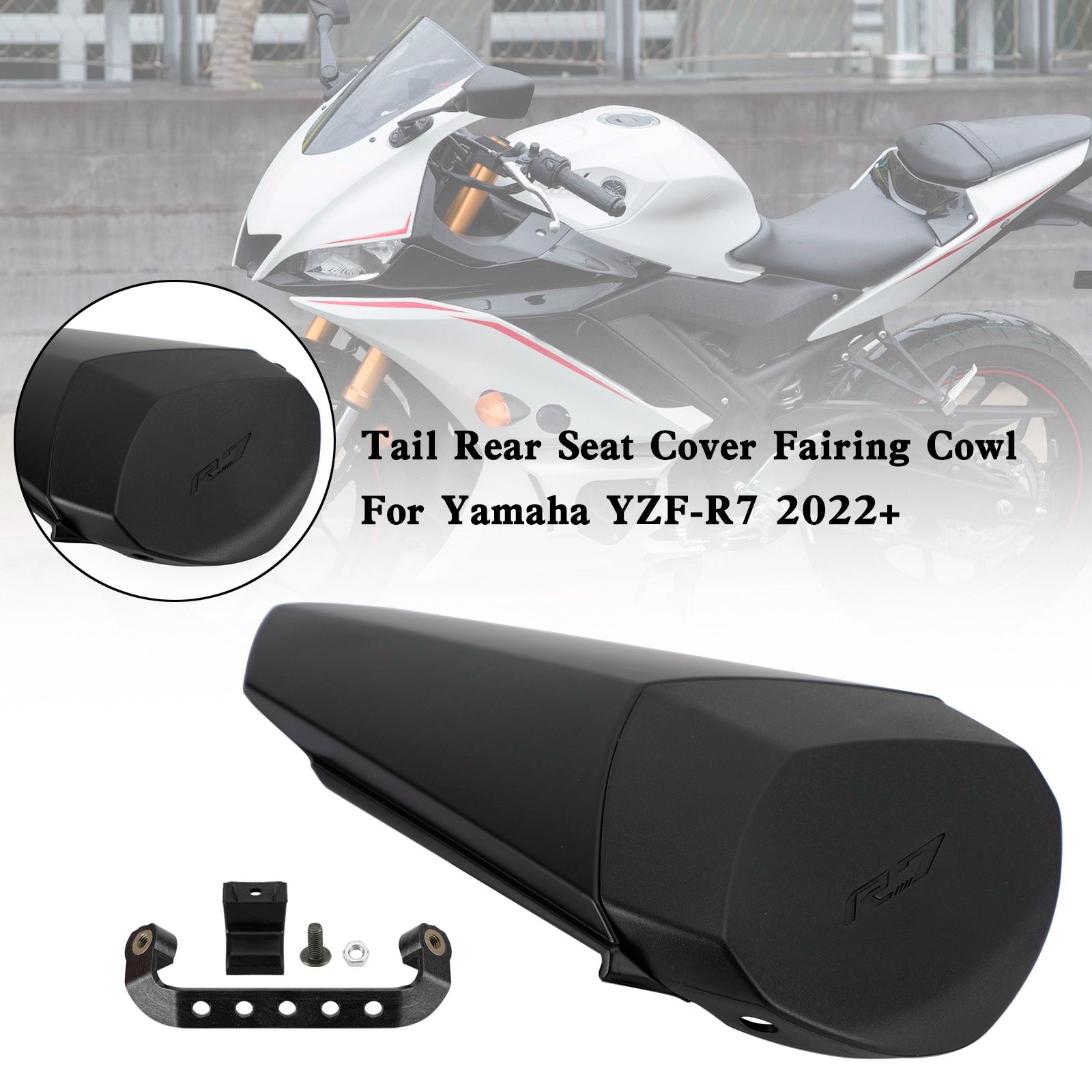 2022 YAMAHA YZF-R7 YZF R7 Cubierta de carenado del asiento trasero trasero