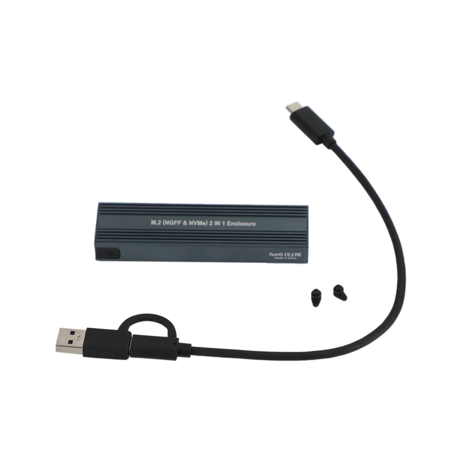SSD -kotelo M.2 NVME - USB 3.1 kaksoisprotokollan kiintolevy M2 NVME -laatikko