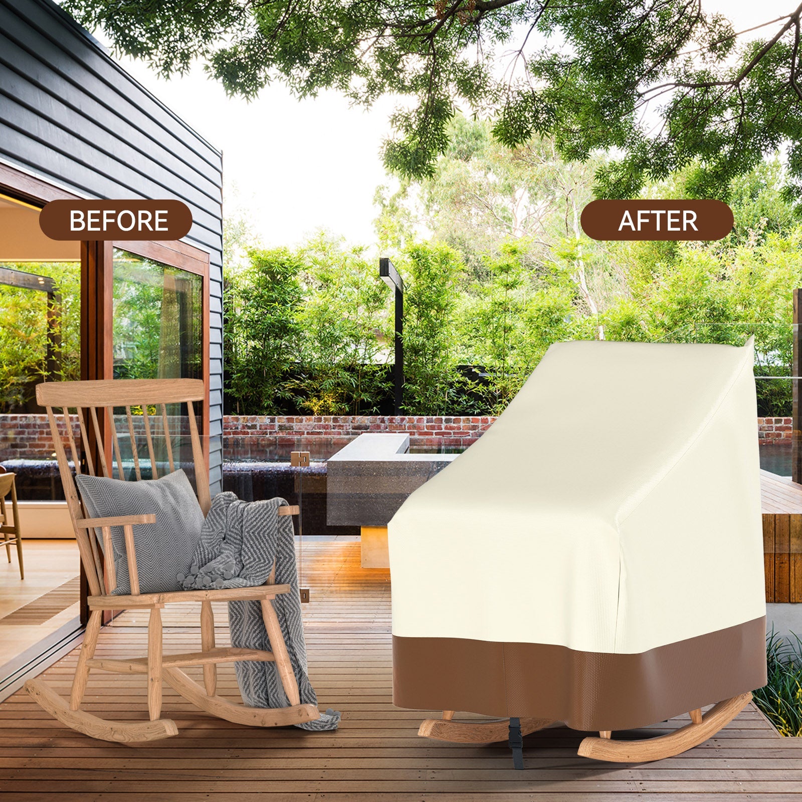 Pokrowiec na fotel bujany Patio Wodoodporny pokrowiec na meble ogrodowe