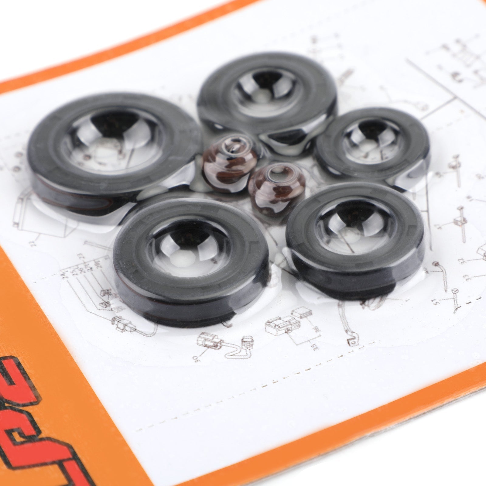 Honda XL125S 1979-1985 XL125 XL 125 S 7-osainen moottoriöljytiivistesarja