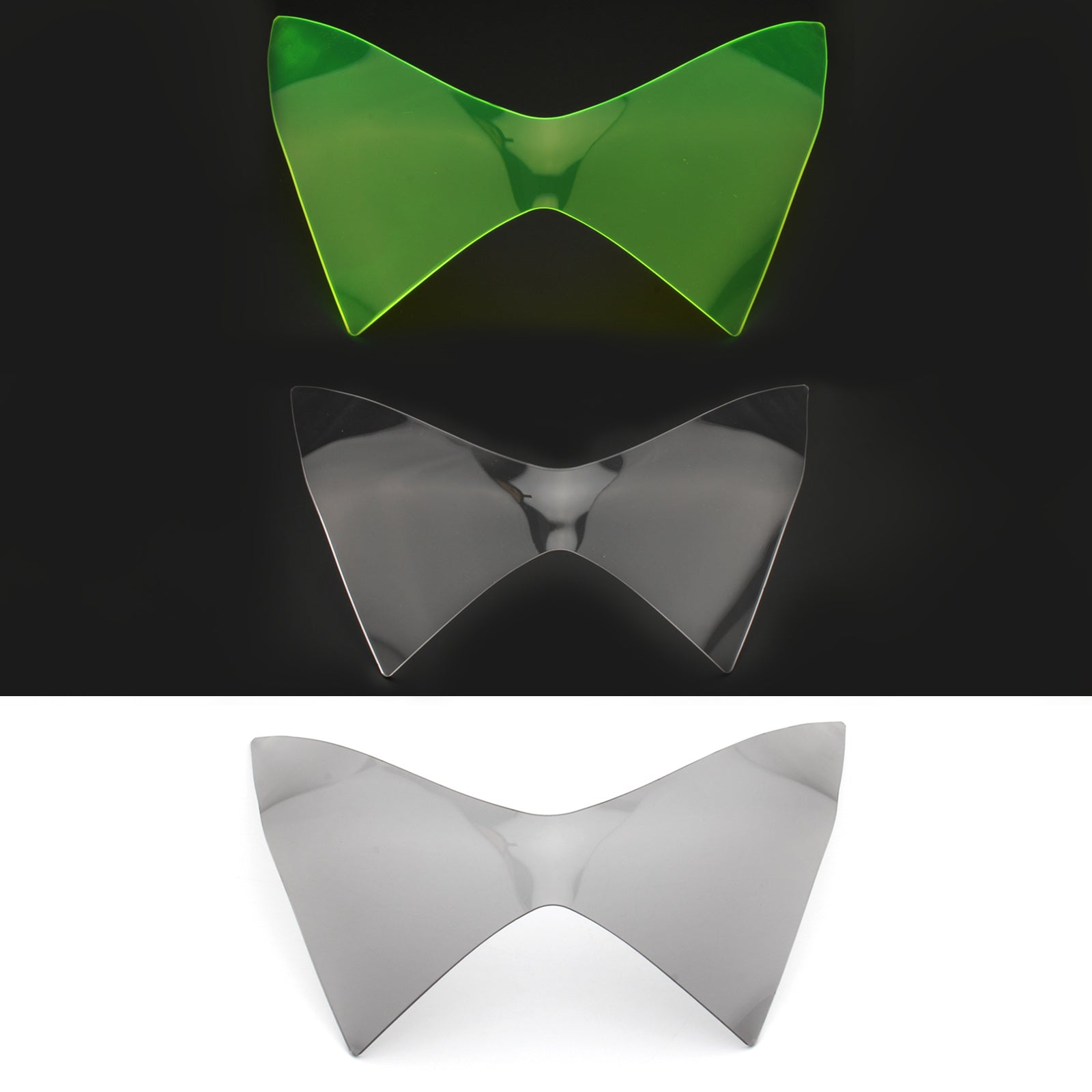 Protector de lente delantero delantero adecuado para Kawasaki Z250 Z300 Z800 13-16 Smoke genérico