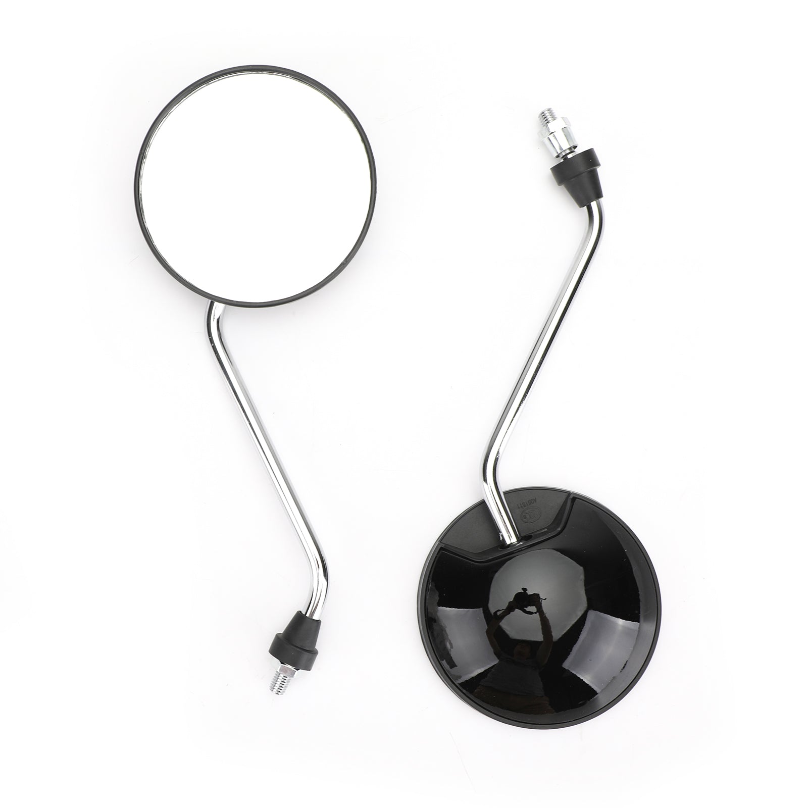 Uniwersalne lusterka wsteczne skuter motorower 8mm czarny dla Vespa Piaggio Liberty 50-150cc Generic