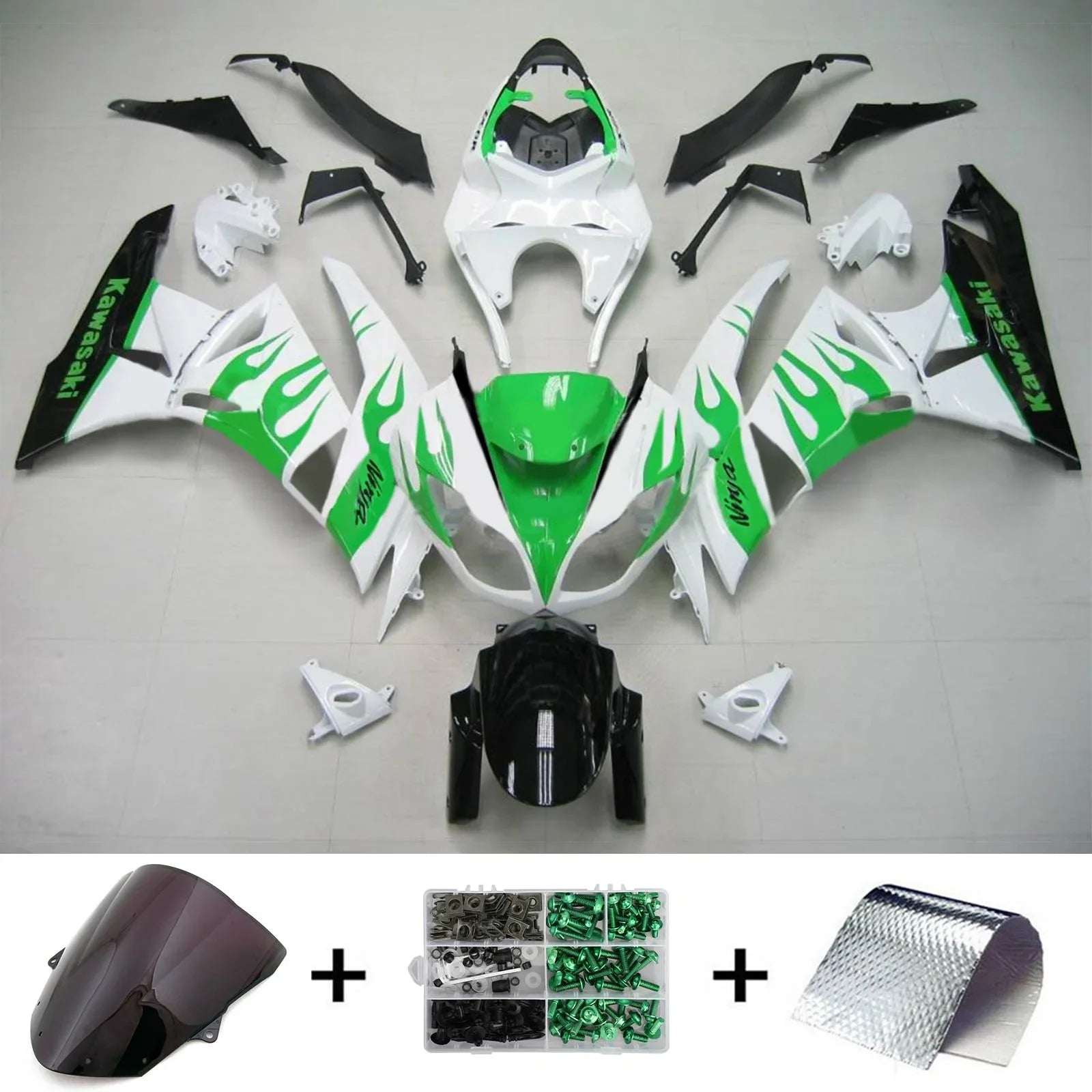 Kit de carénage Amotopart pour Kawasaki ZX6R 636 2009-2012 Générique