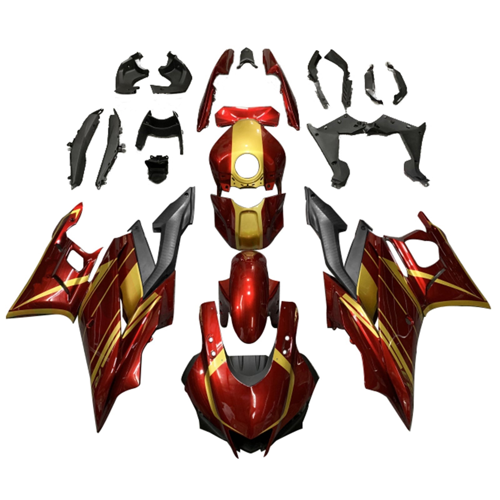 Amotopart Yamaha YZF-R3 R25 2019-2021 Zestaw owiewek nadwozia z tworzywa ABS