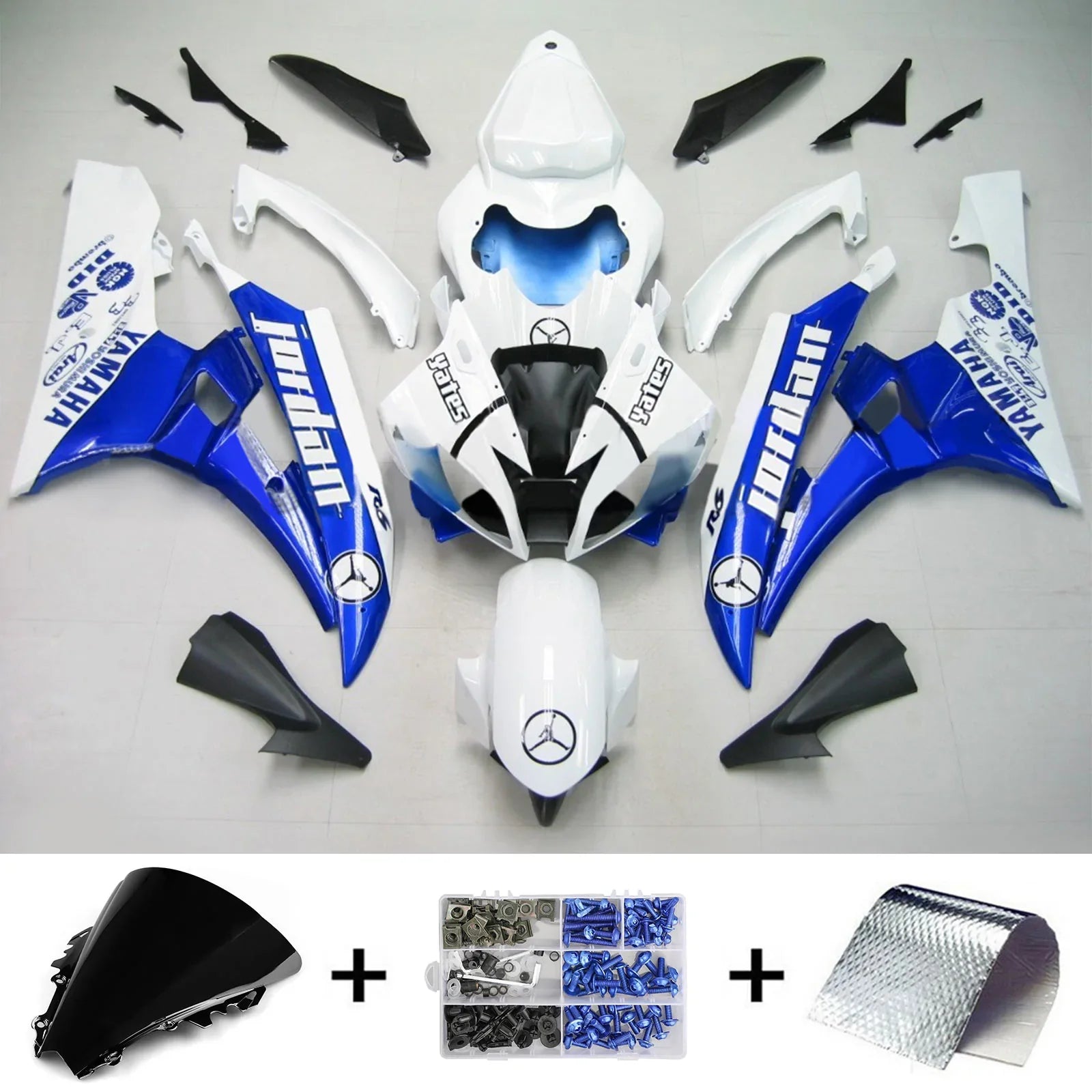 Amotopart Sealing Kit za Yamaha YZF 600 R6 2006-2007 Generic
