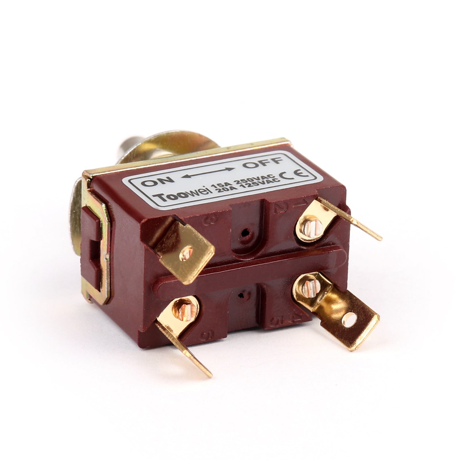 4 pièces 2 bornes 4 broches marche-arrêt 15A 250V interrupteur à bascule botte DPST qualité industrielle
