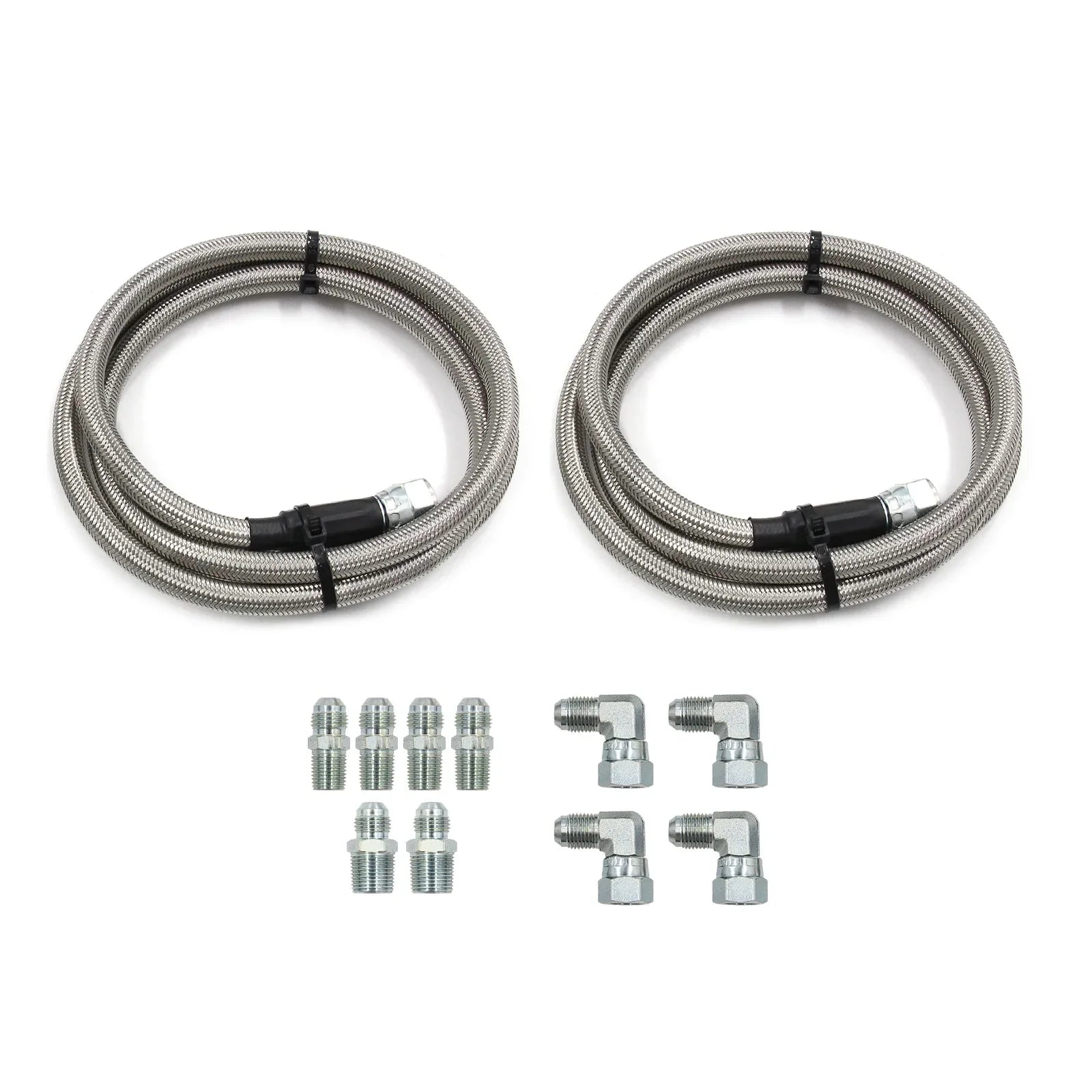 TH350 700R4 TH400 Mangueras enfriadoras de transmisión trenzadas SS de 52" de longitud