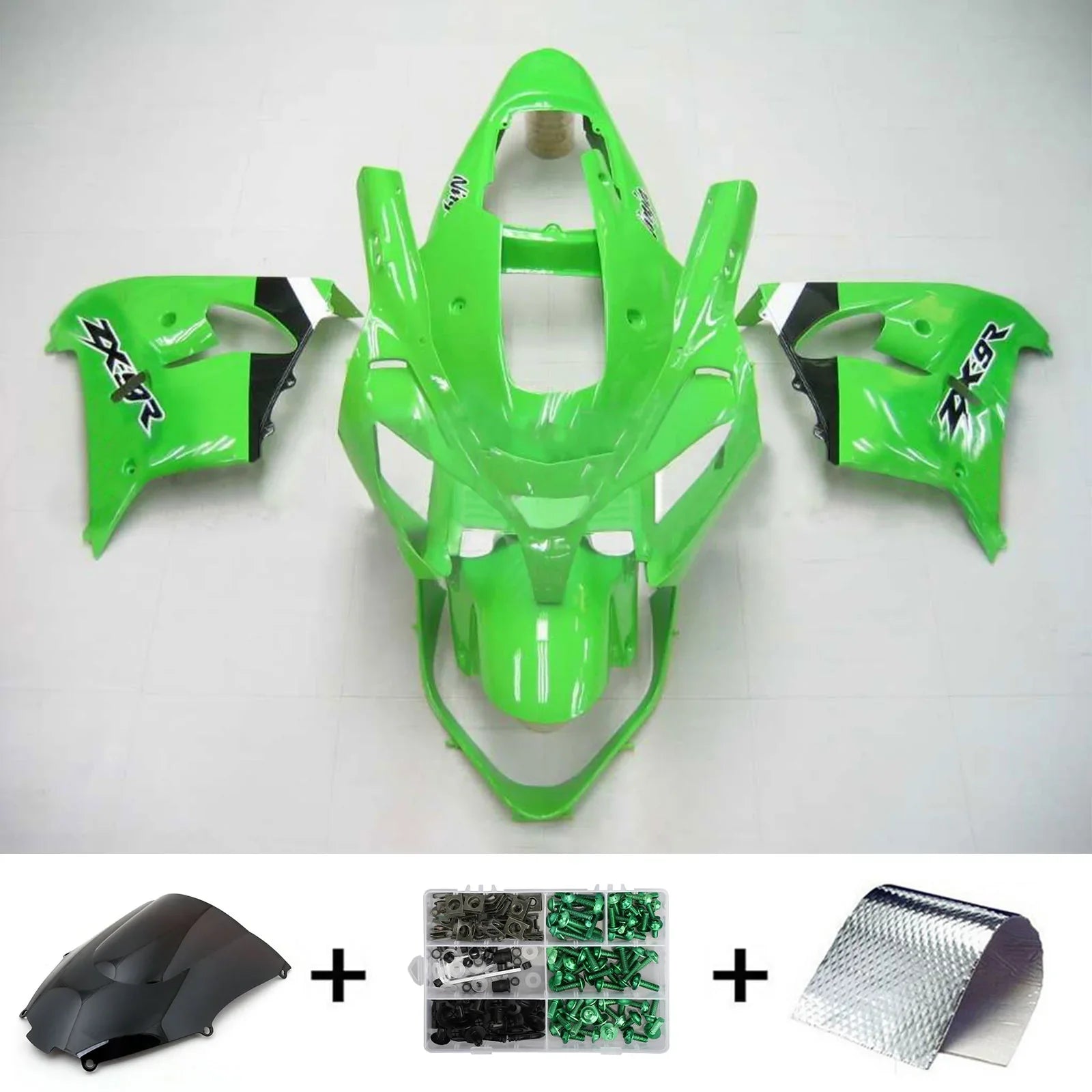 Amotopart Fairing Zestaw dla Kawasaki ZX9R 2002-2003 Ogólny