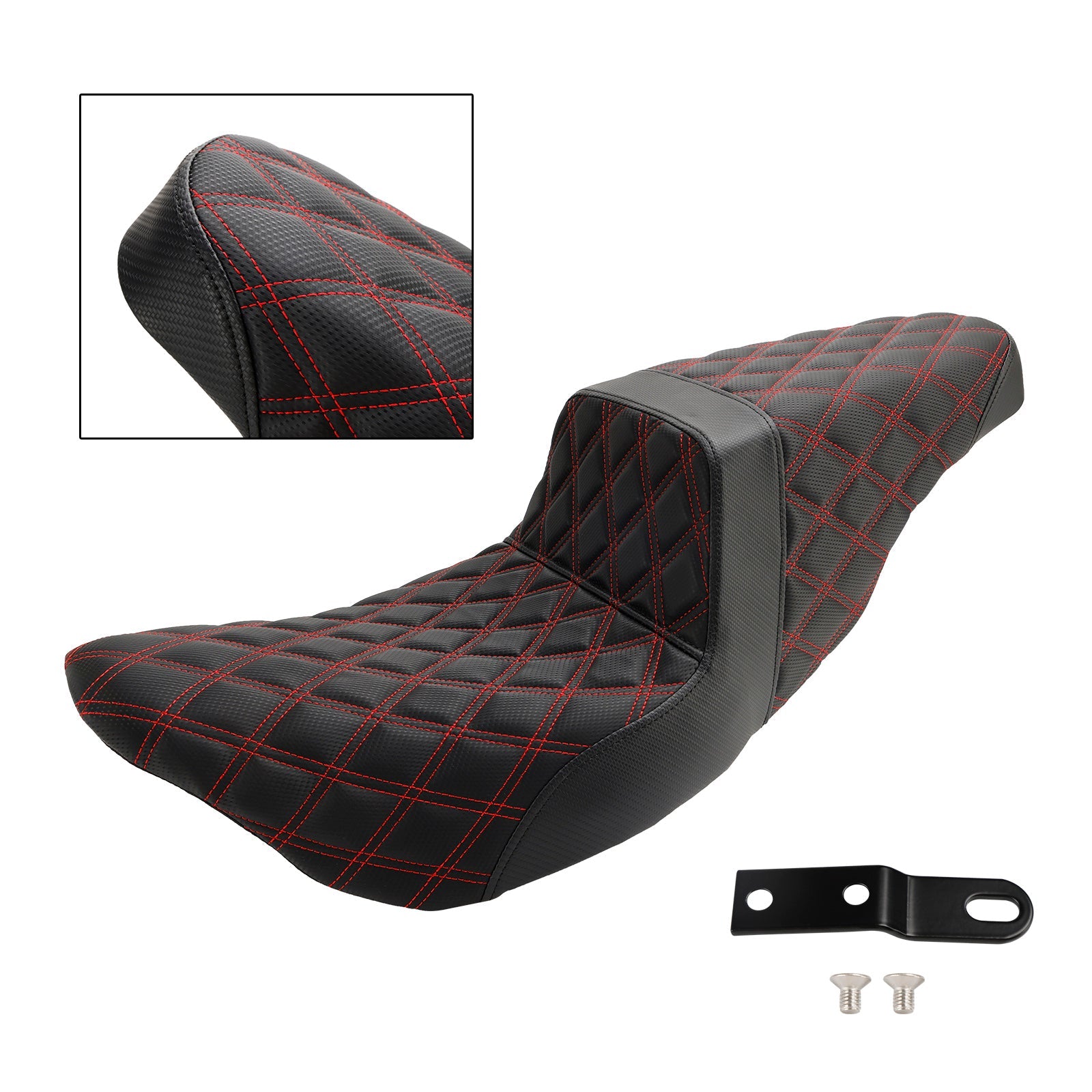 Coussin avant et arrière pour siège passager, rouge, adapté aux modèles Fl Touring 2008 – 2023