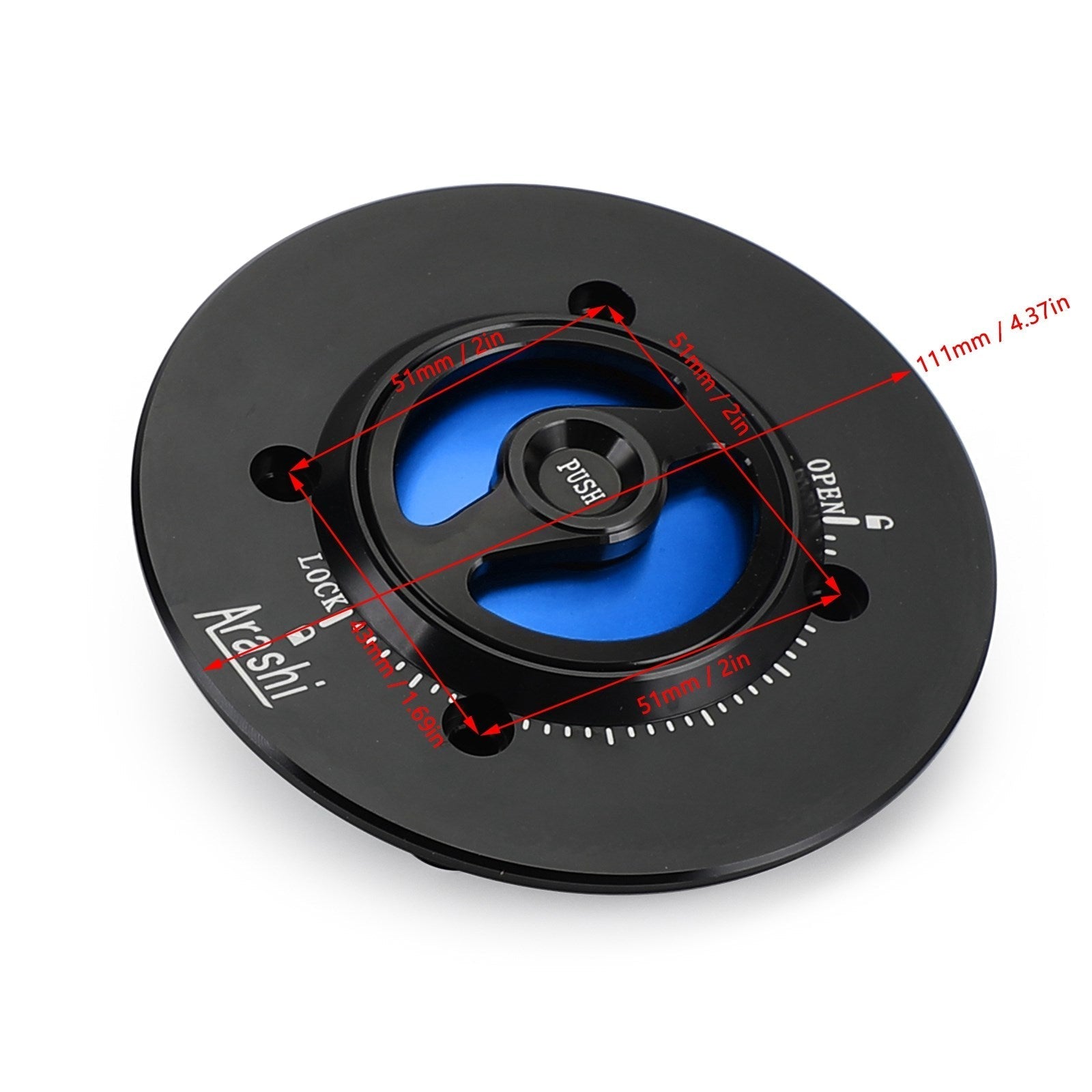 2018-2019 Kawasaki EX400 Ninja 400 CNC -polttoainesäiliön pistoke ilman avainta