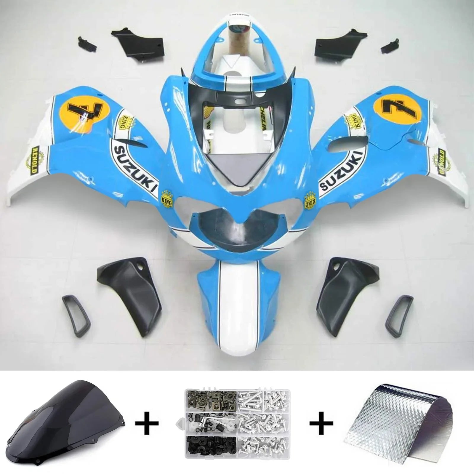 Amotopart Suzuki TL1000R 1998-2003 ABS kunststof carrosseriekuipset