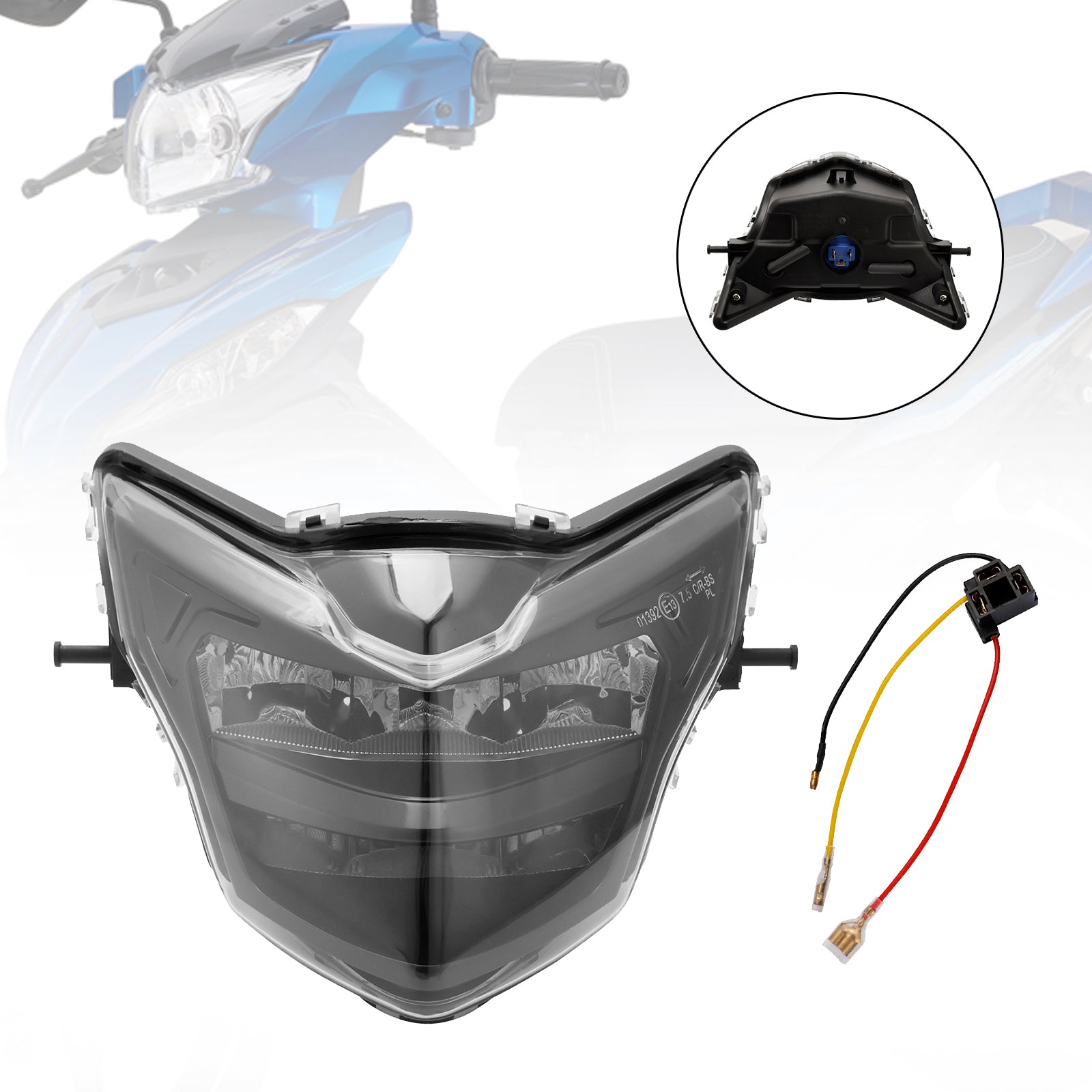 Yamaha LC135 V2-V6 V3 Cabeza delantero de la cabeza protectora Gril LED