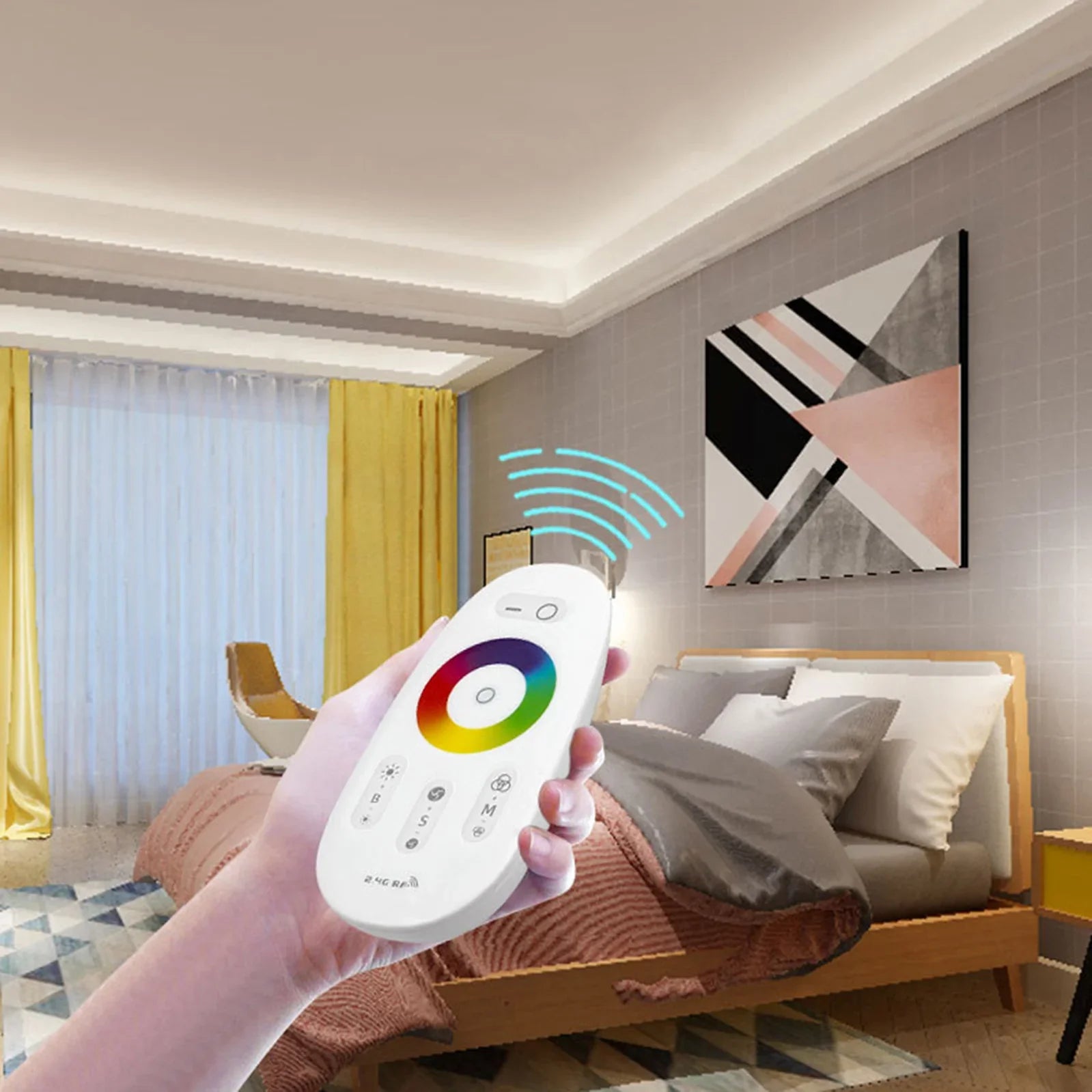 2.4G Touch RF Control -kaukosäädin DC 12-24V RGBW LED Strip Lightille