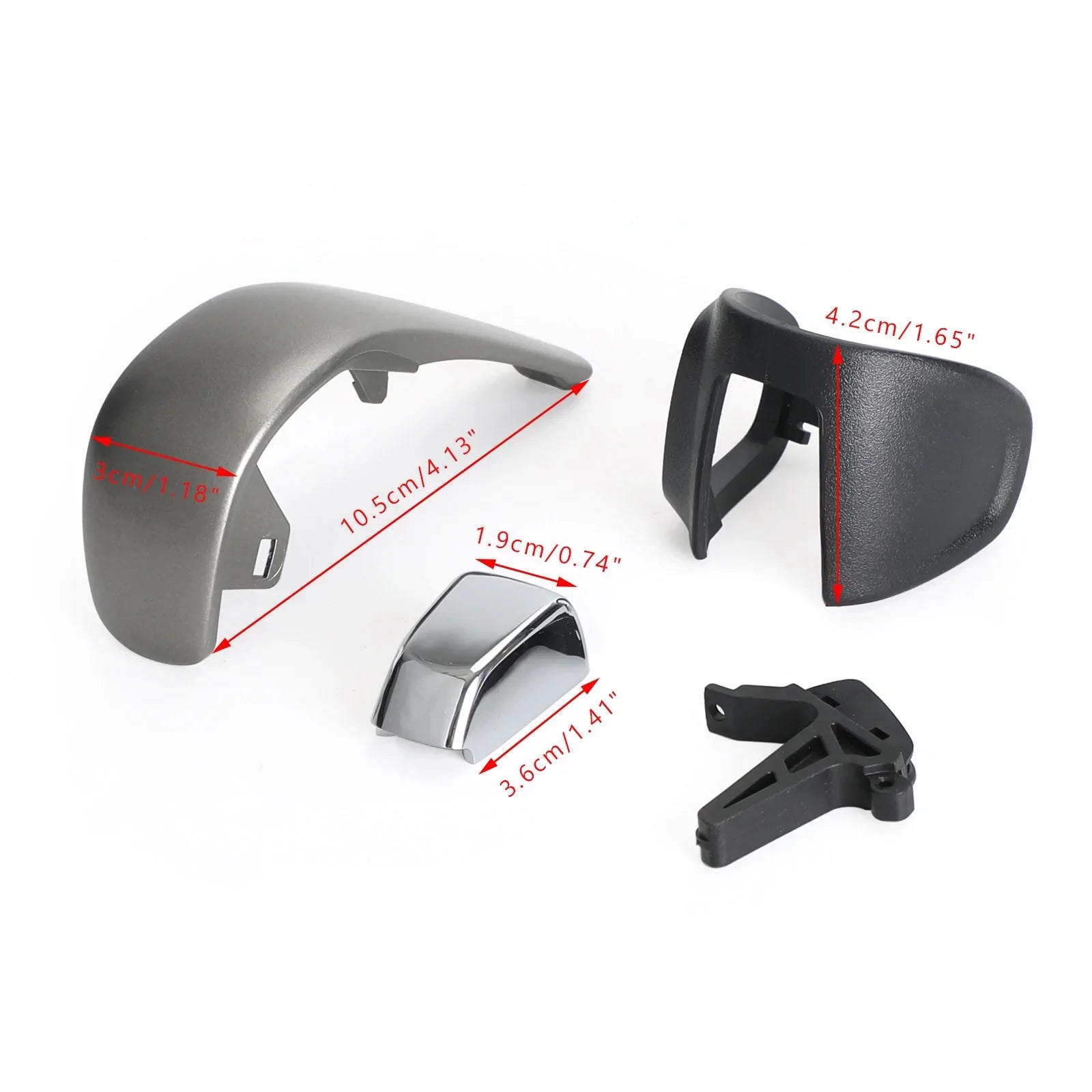 Manija de palanca de cambios 42539736 para Chevy Sonic 2012-2016 Trax 2013-2016, color plateado genérico