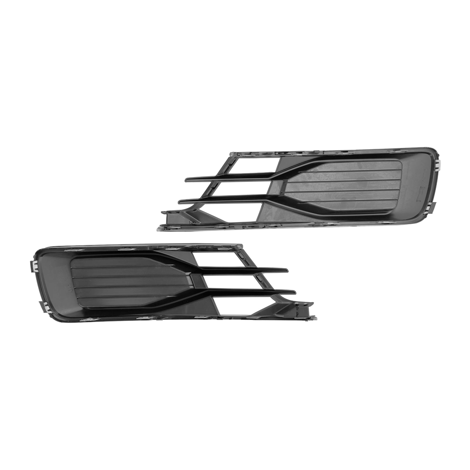 Audi A6 C7 2014-2018 2 stuks voorbumper mistlampafdekking grille zwart