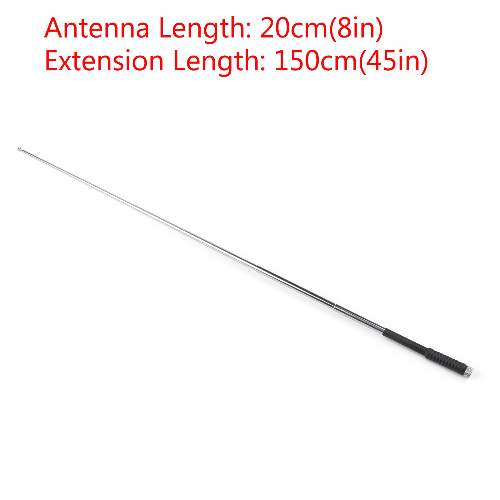 Antenne télescopique pliable 8-45" SMA mâle Radio FM VHF 136-174MHZ 20-150cm