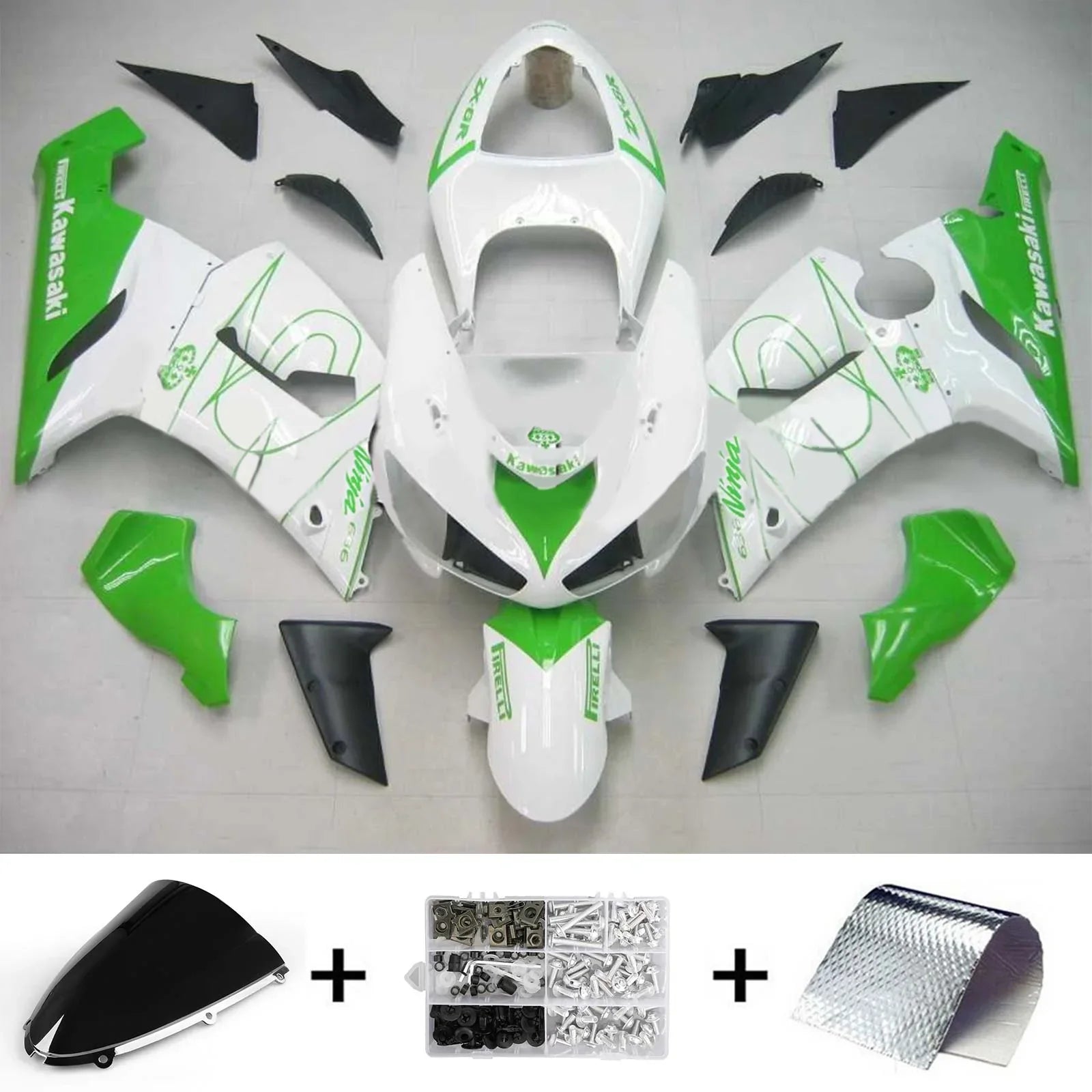 Amotopart kuipset voor Kawasaki ZX6R 636 2005-2006 Generiek