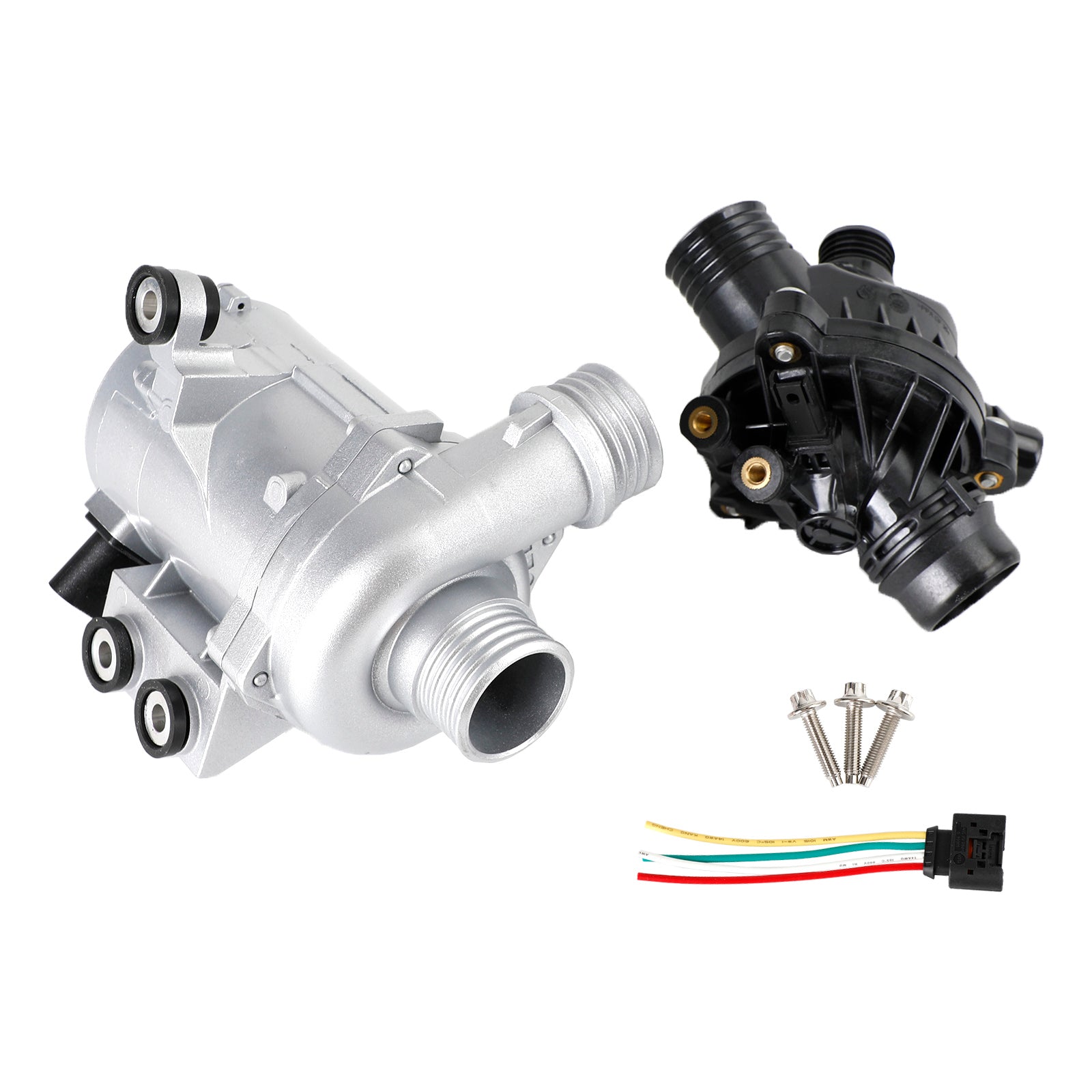 Pompe à eau électrique BMW 128i 328i 2007-2012 avec thermostat et boulon 11517586925 11537549476