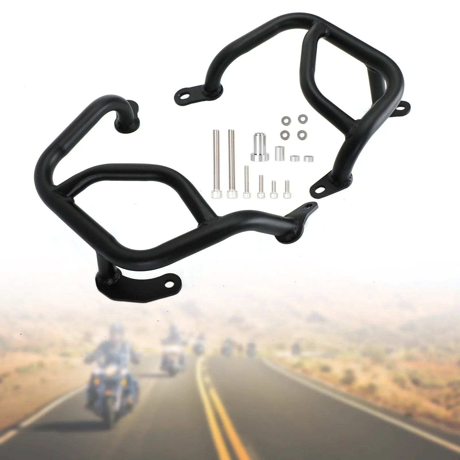 Niższy pasek ochronny ramy ochrony silnika dla BMW F900XR F 900XR 20-22 Srebrny