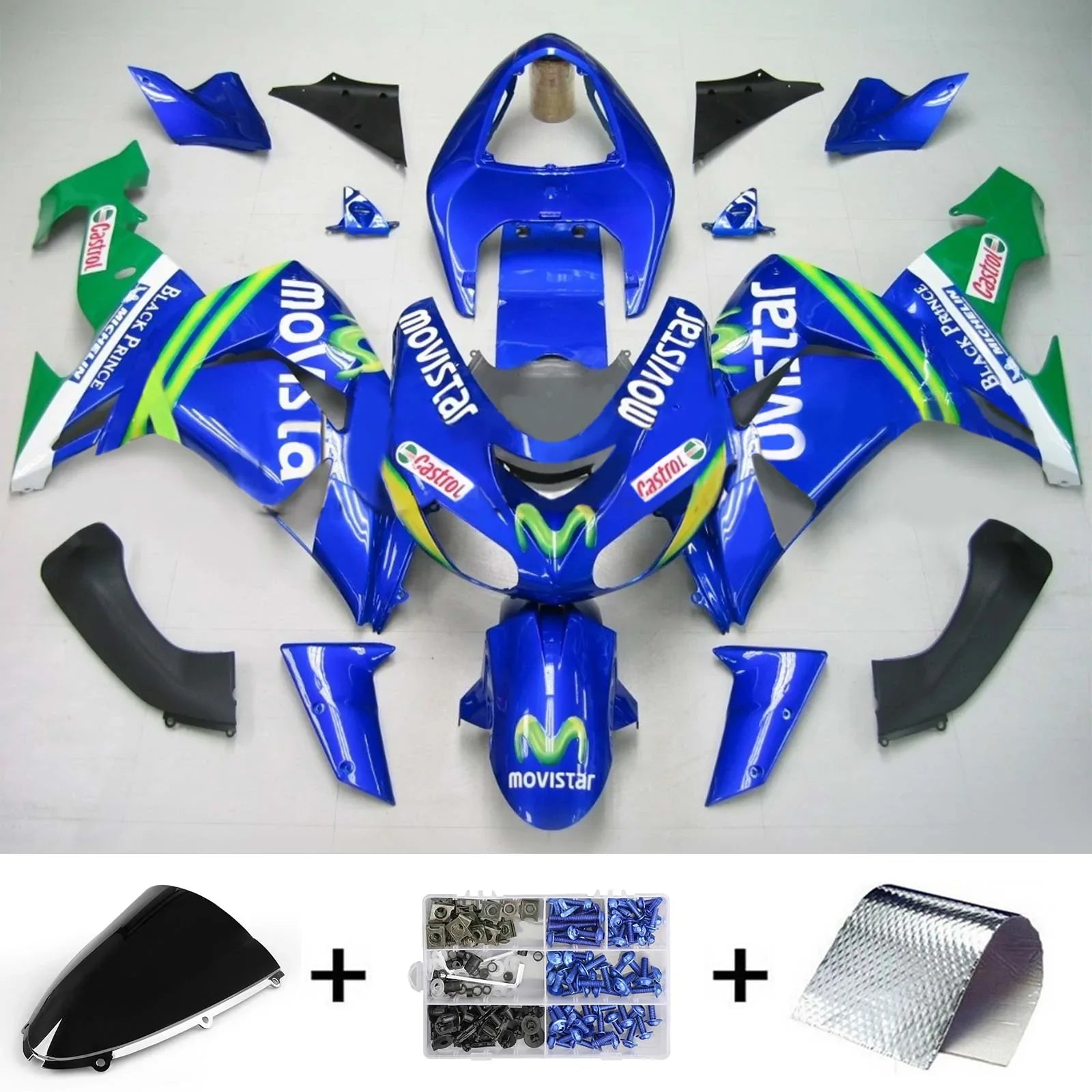 Amotopart kuipset voor Kawasaki ZX10R 2006-2007 Generiek