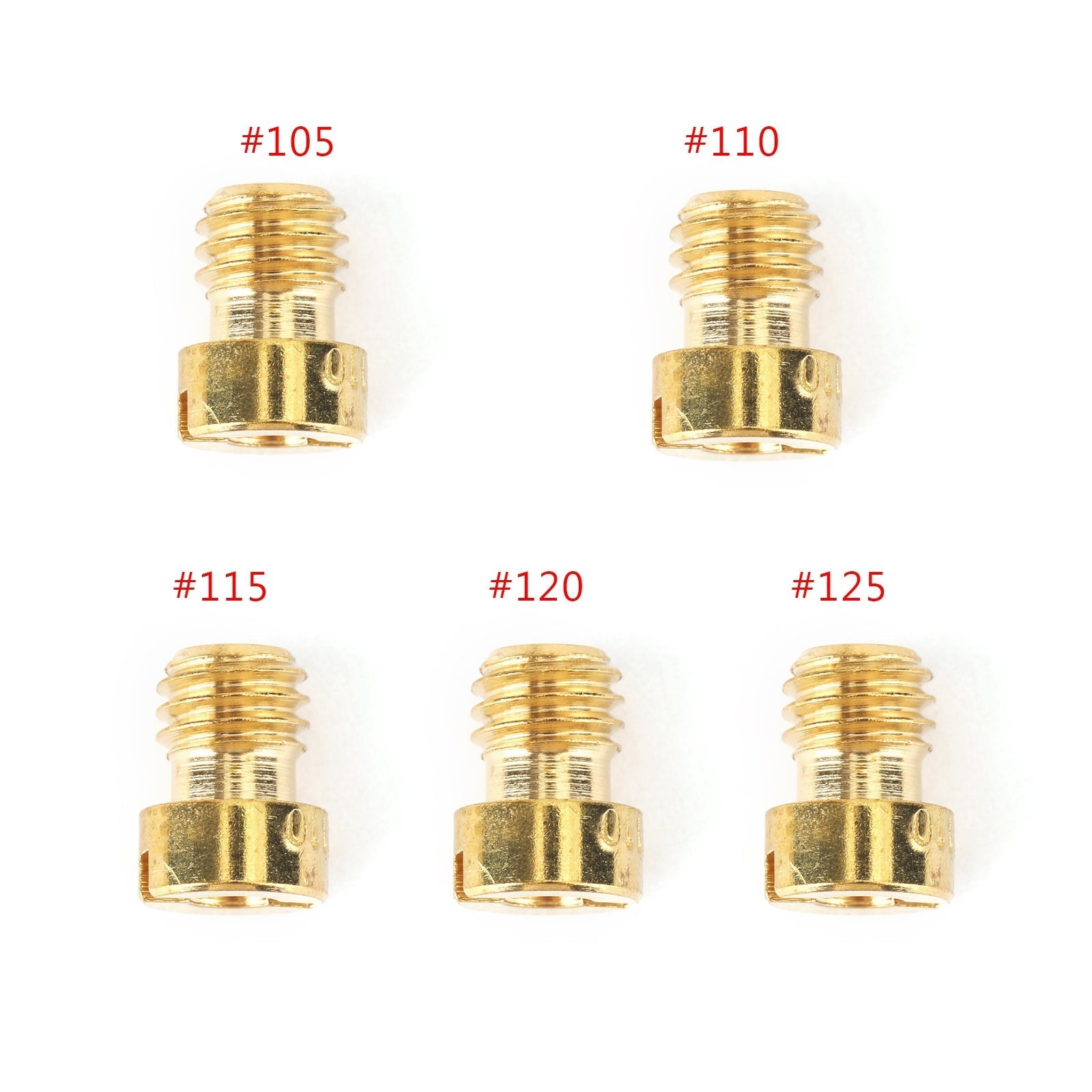 Moto ATV Scooter 5 kosov 5 mm okrogle uplinjače glavne curke za keihin carb gy6 #105 #110 #115 120 125 generic