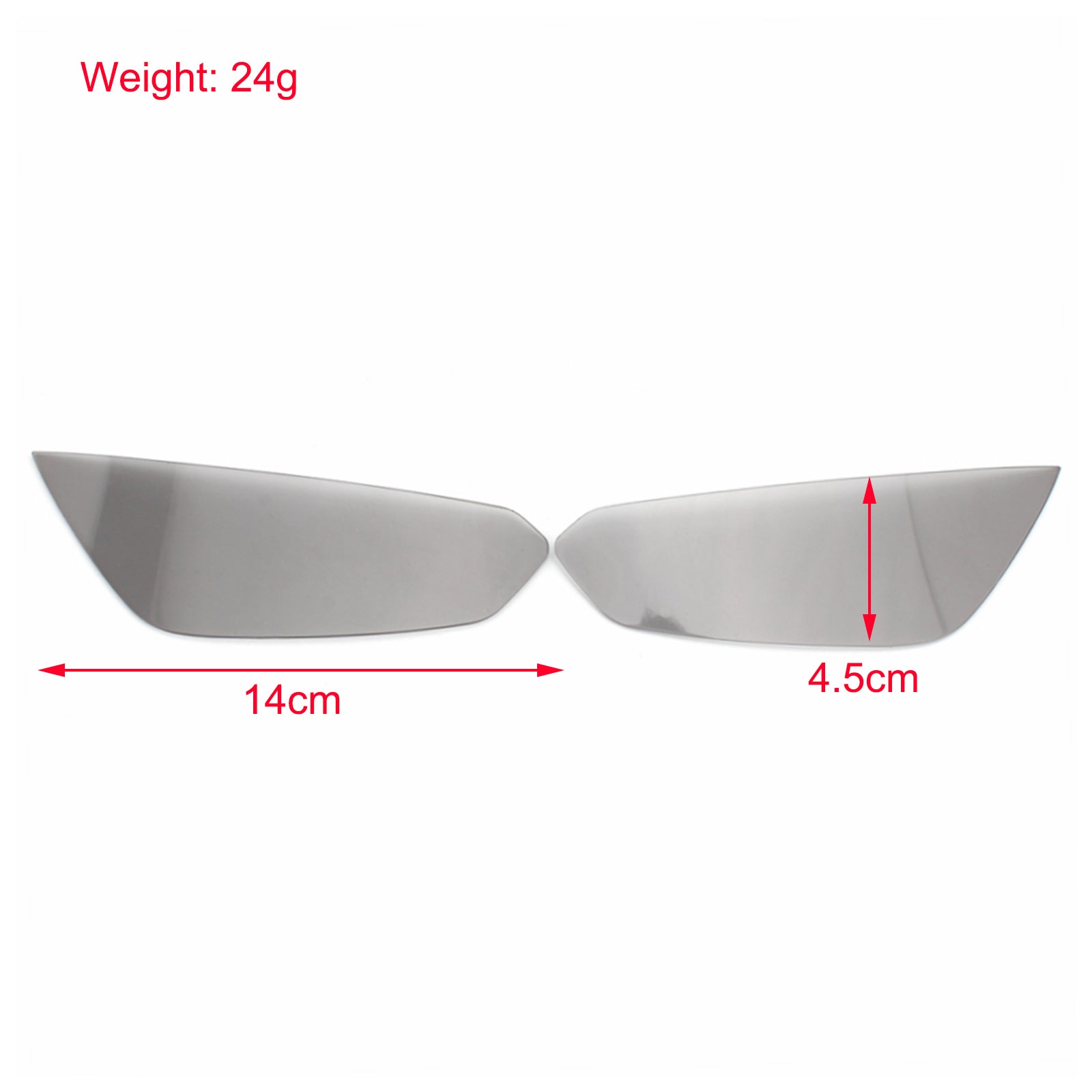 Beschermer van lens voor vuurtoren geschikt voor Kawasaki Z1000R 14-21 Generieke rook